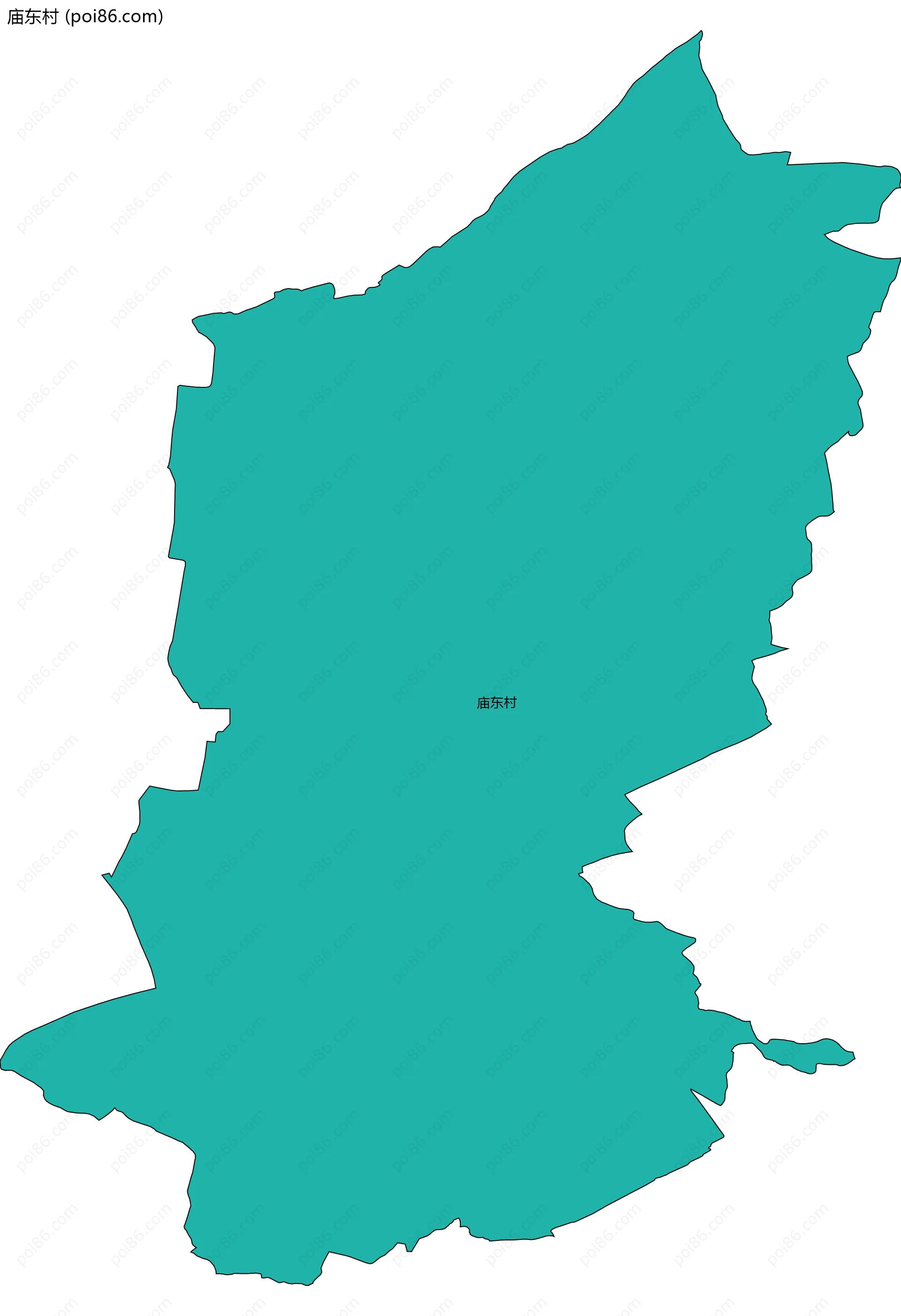 庙东村边界地图