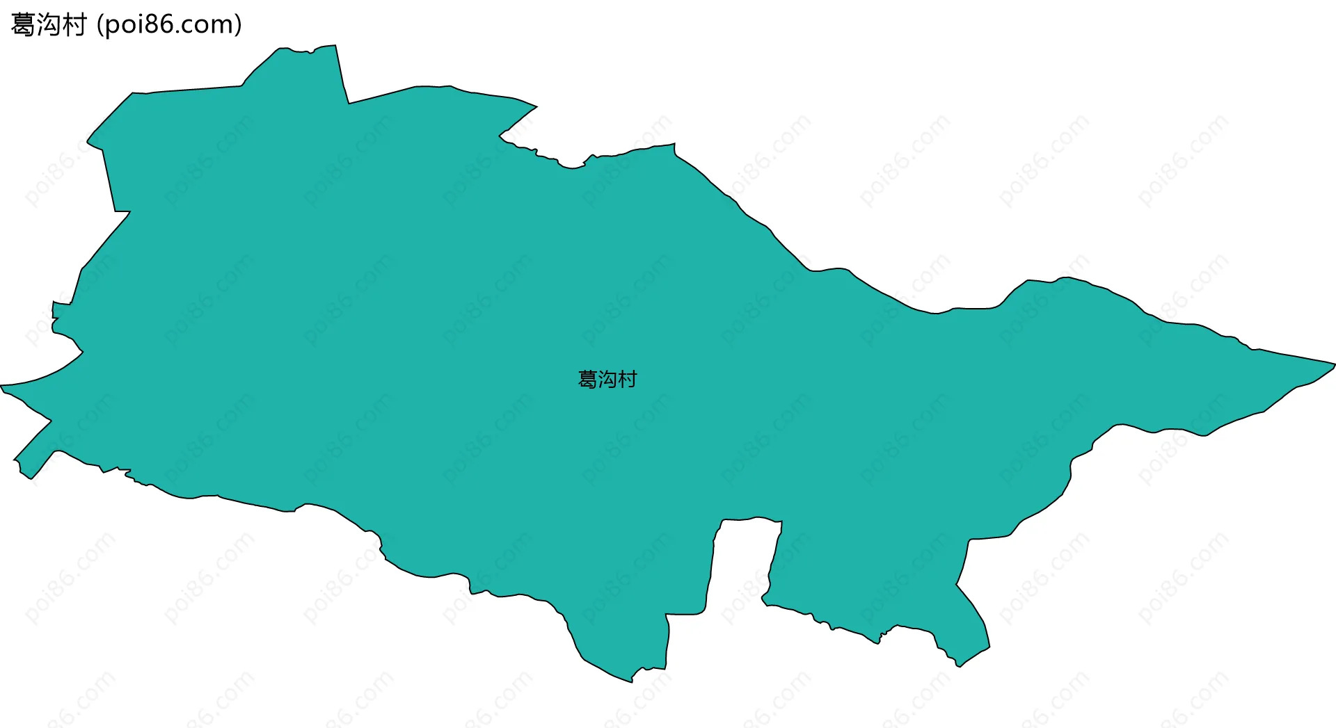 葛沟村边界地图