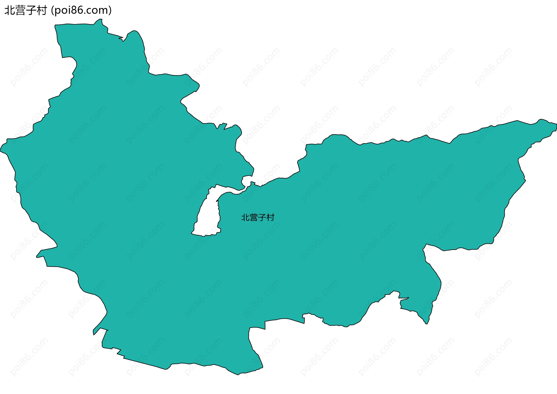 北营子村边界地图