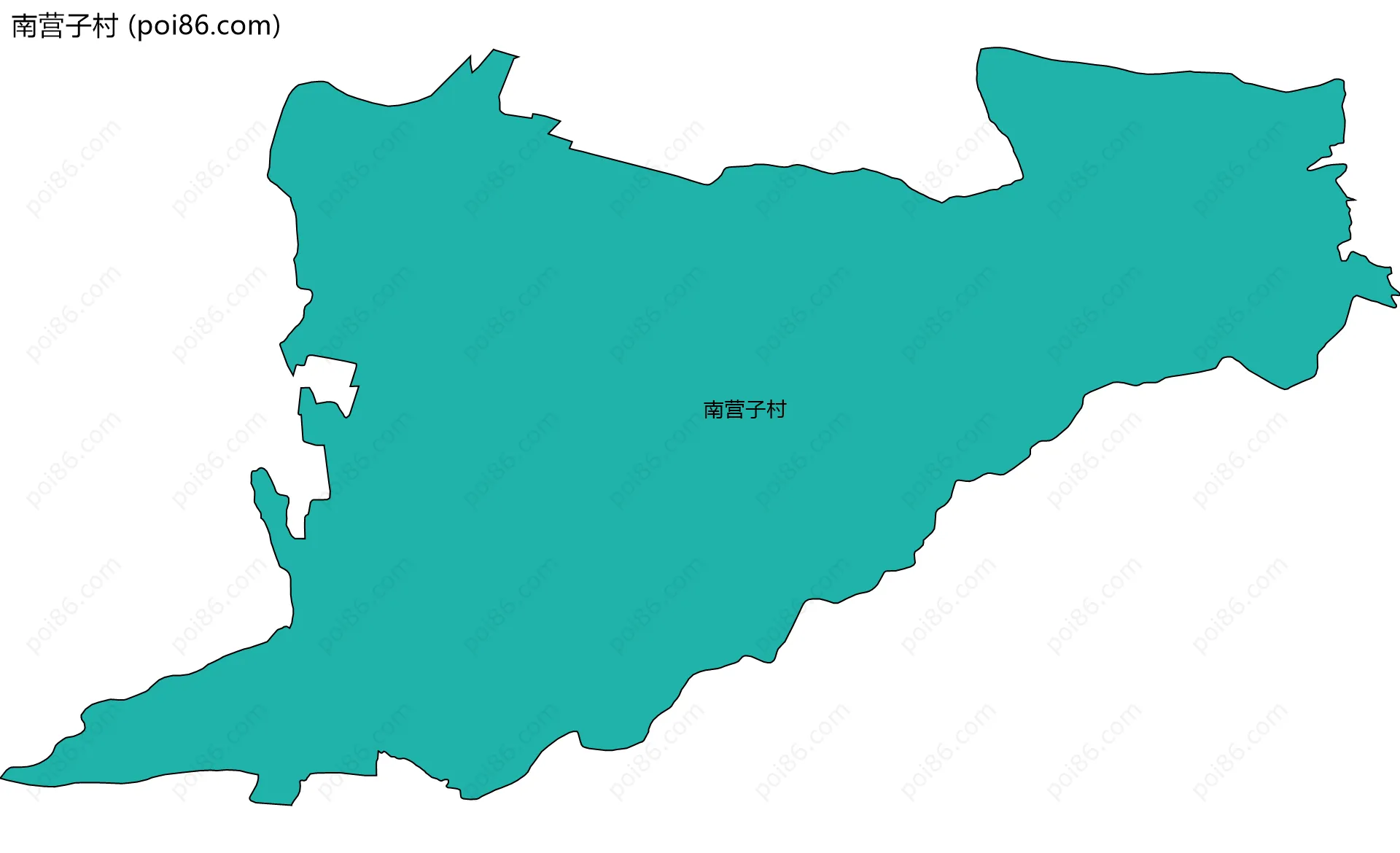 南营子村边界地图