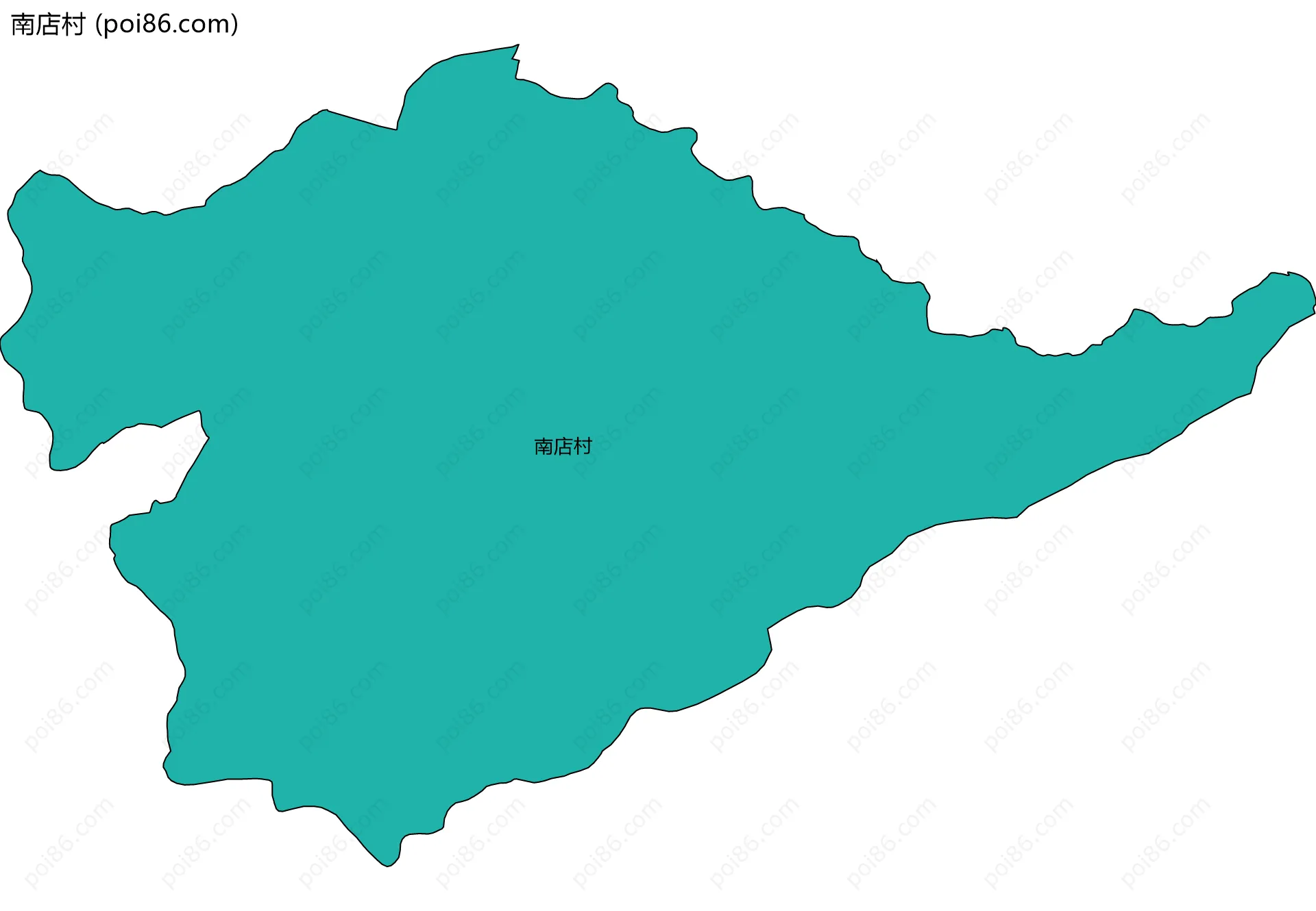 南店村边界地图