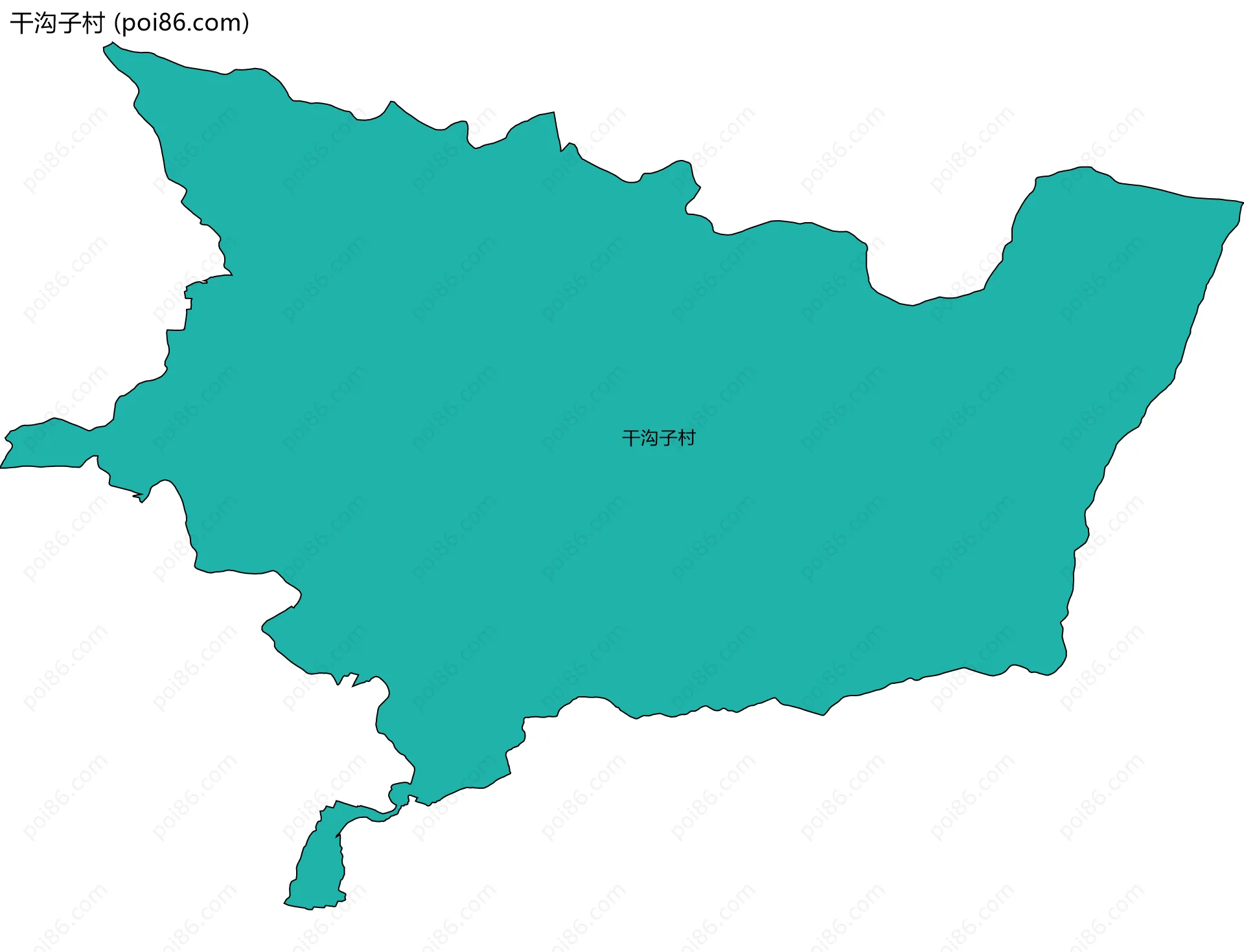 干沟子村边界地图
