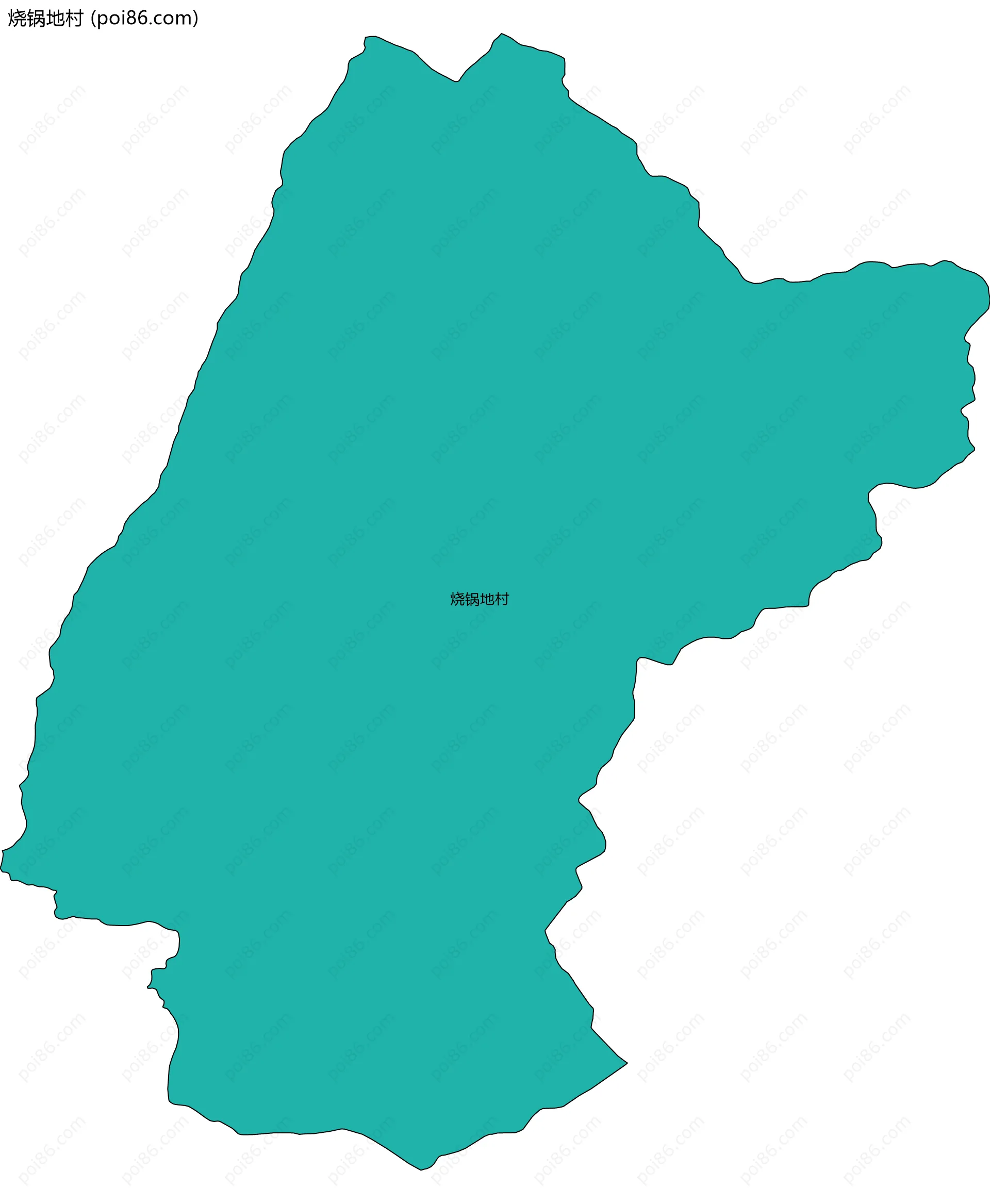 烧锅地村边界地图