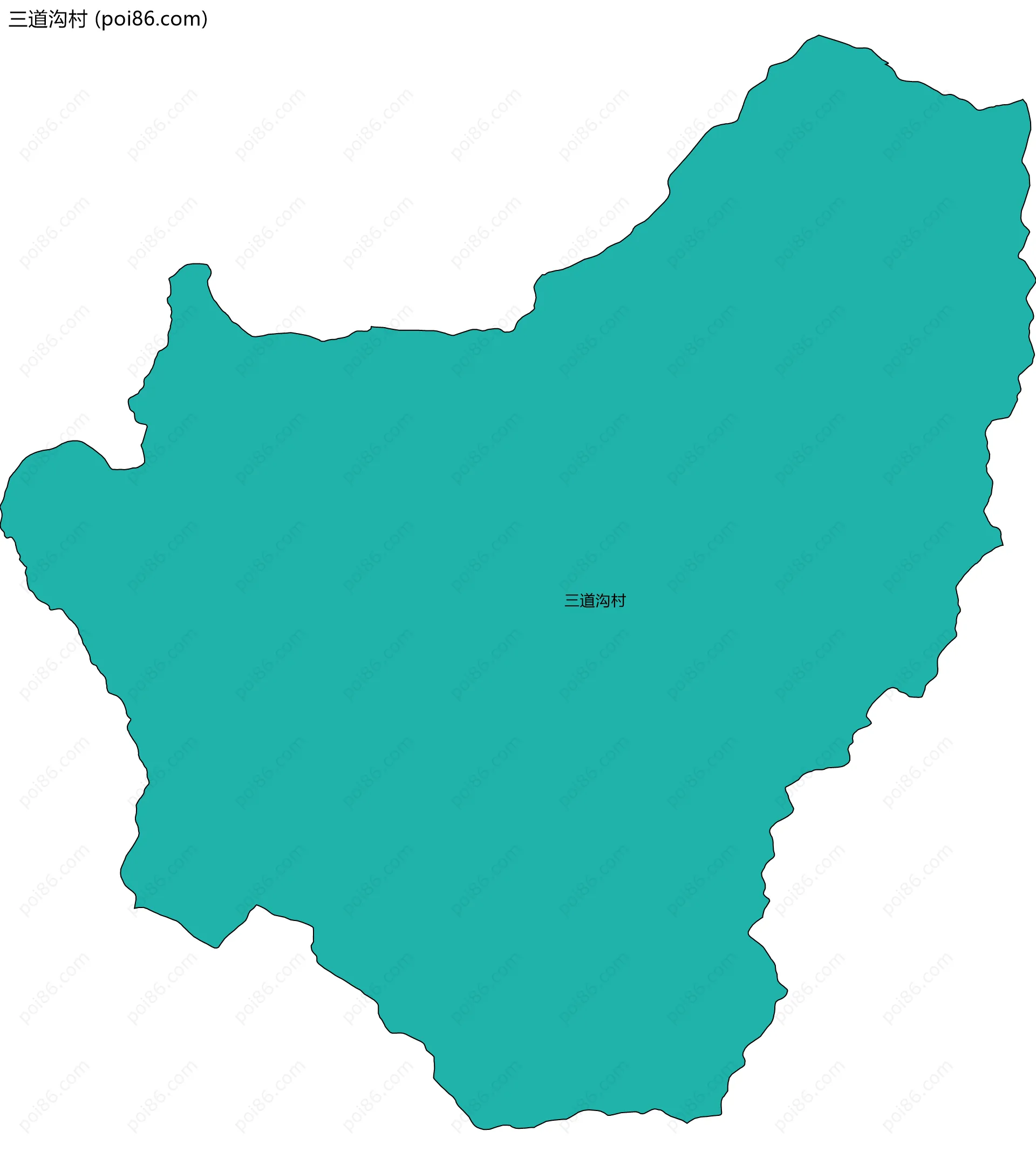 三道沟村边界地图