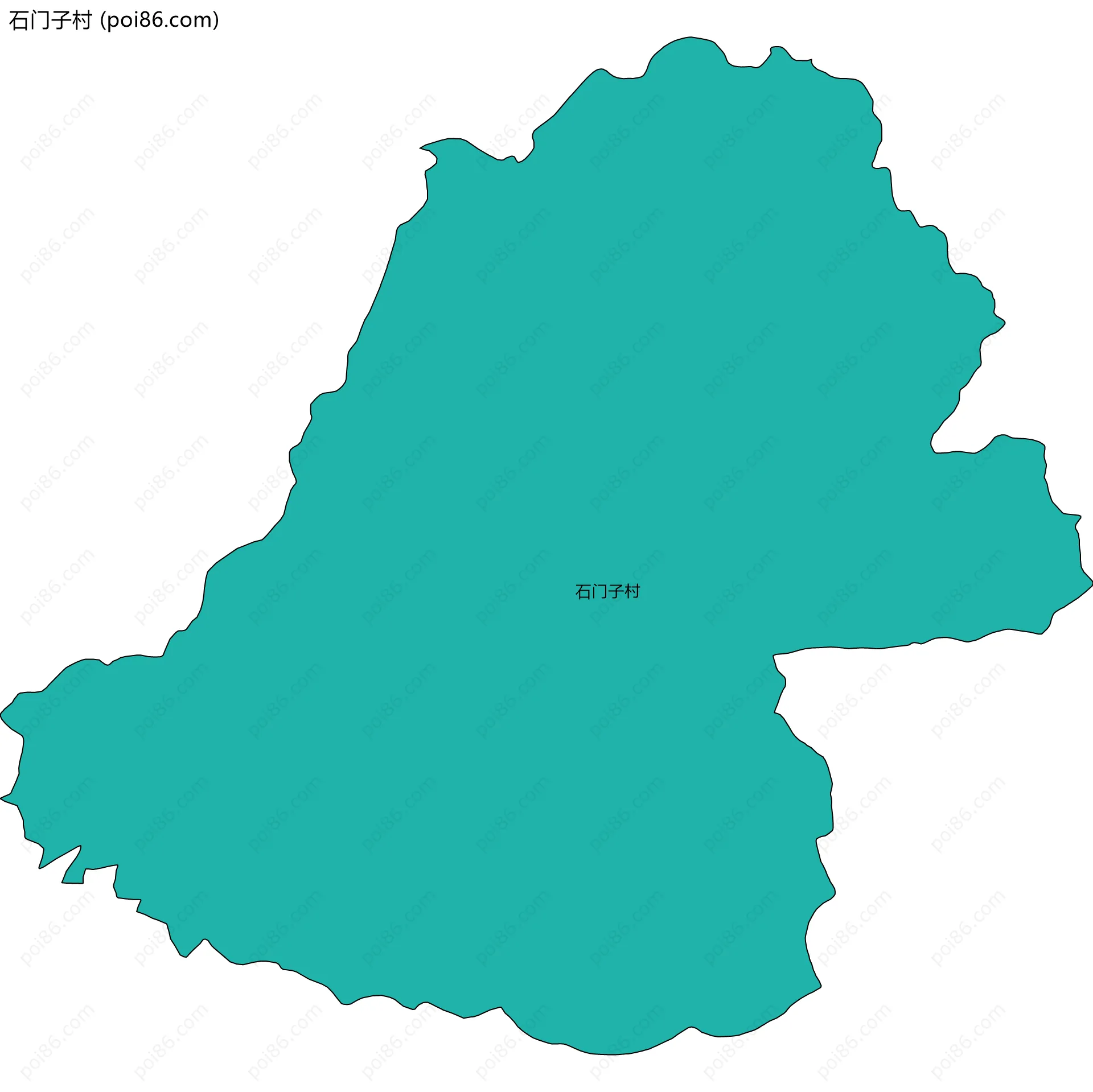 石门子村边界地图