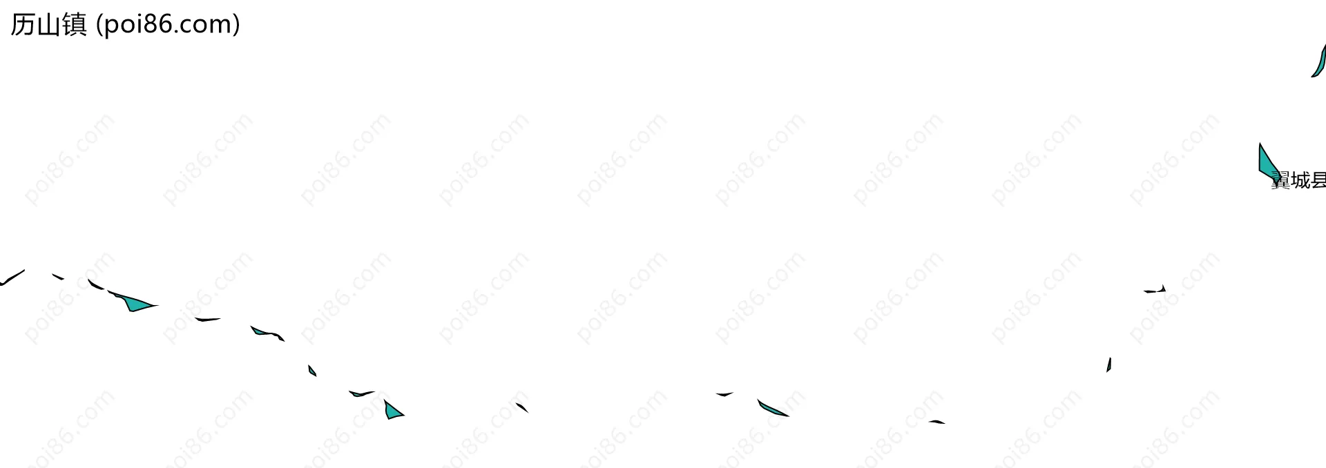历山镇边界地图(五级行政区划)