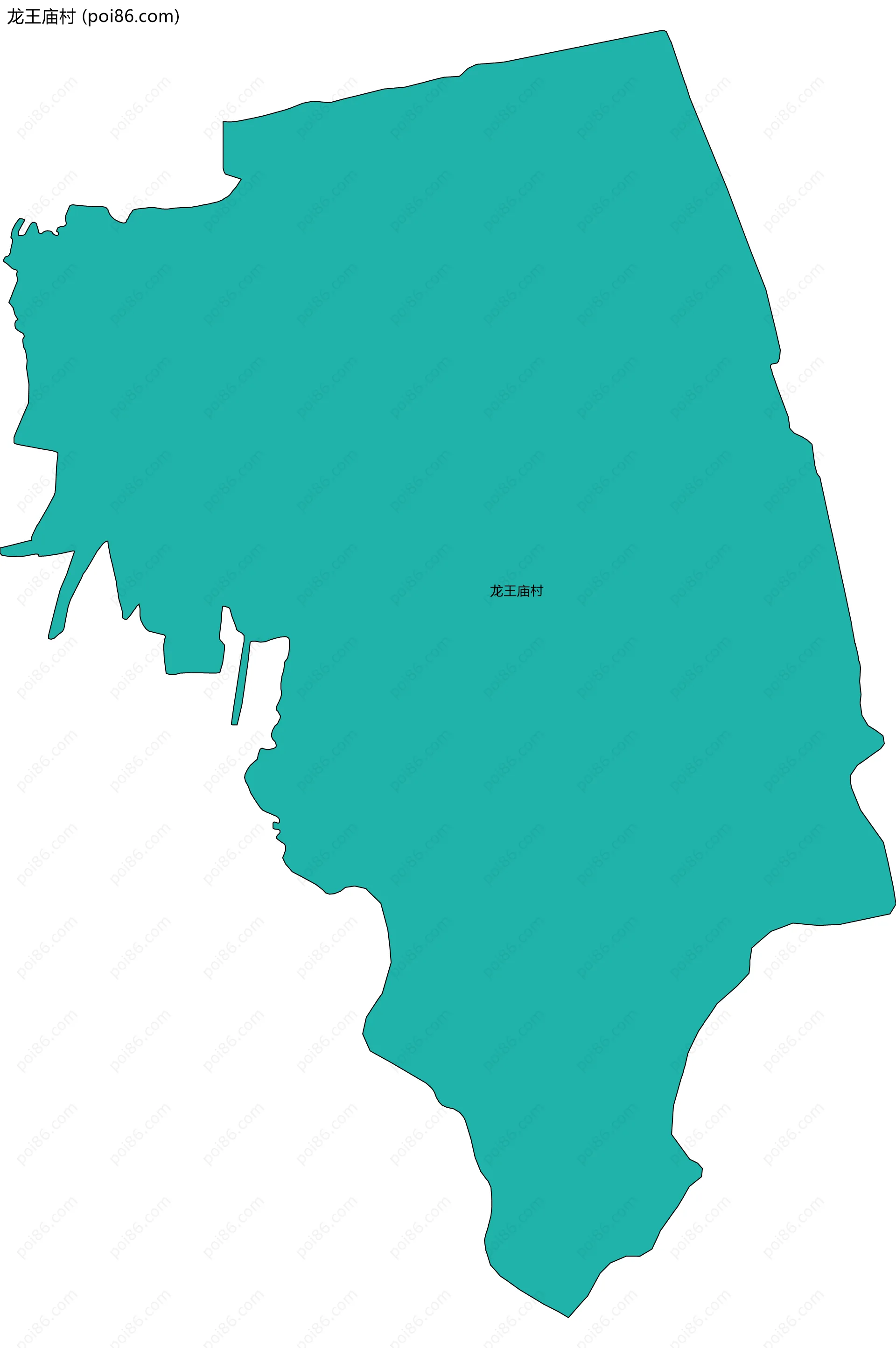 龙王庙村边界地图