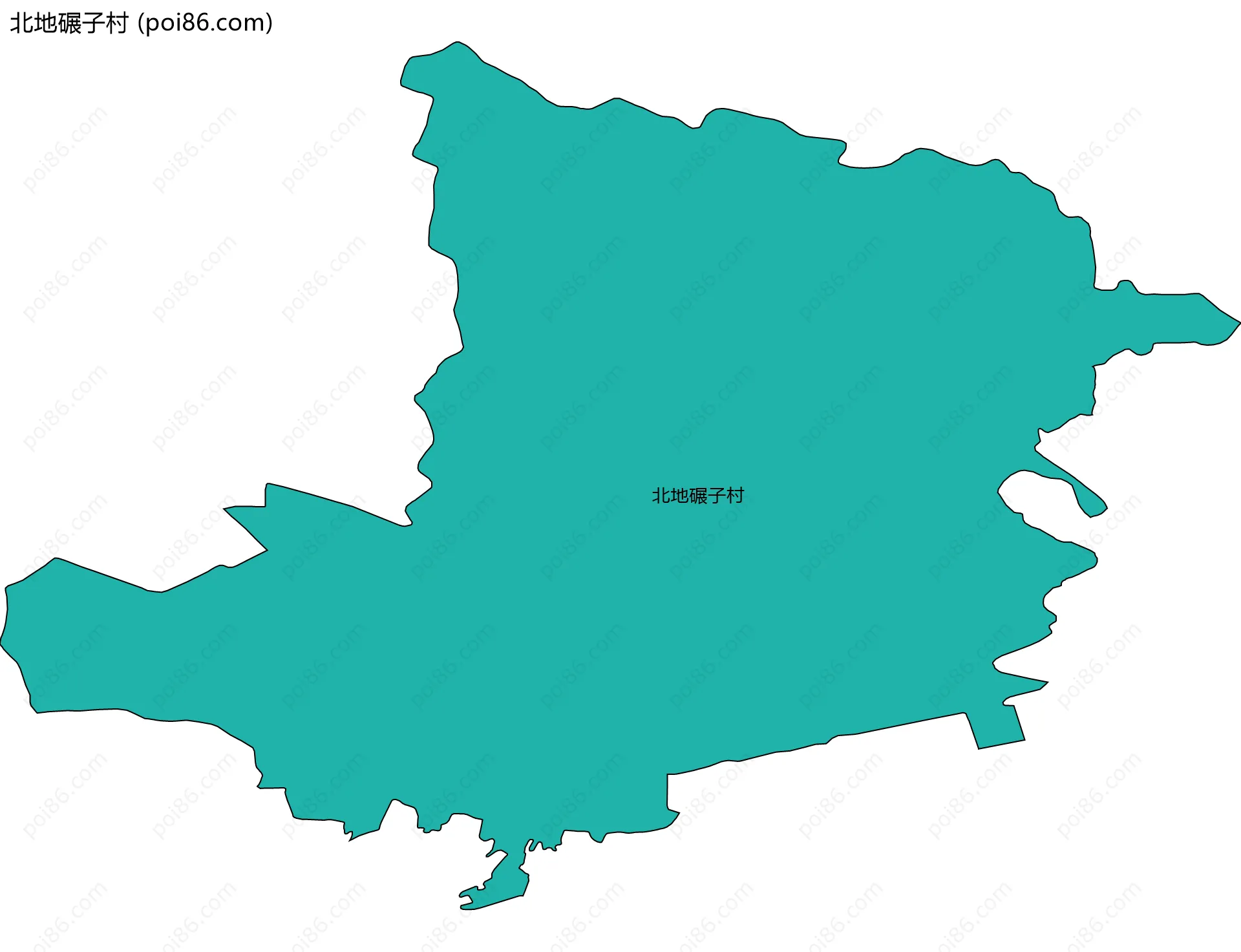 北地碾子村边界地图