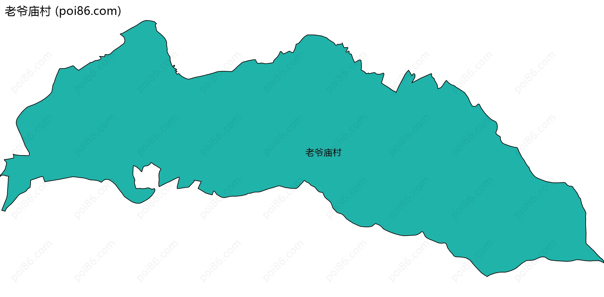 老爷庙村边界地图