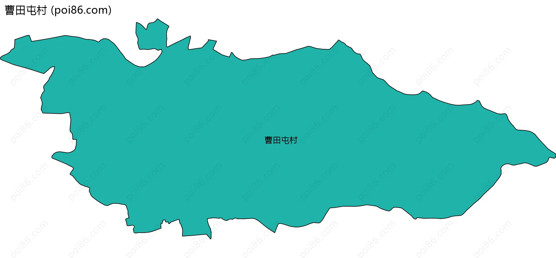 曹田屯村边界地图