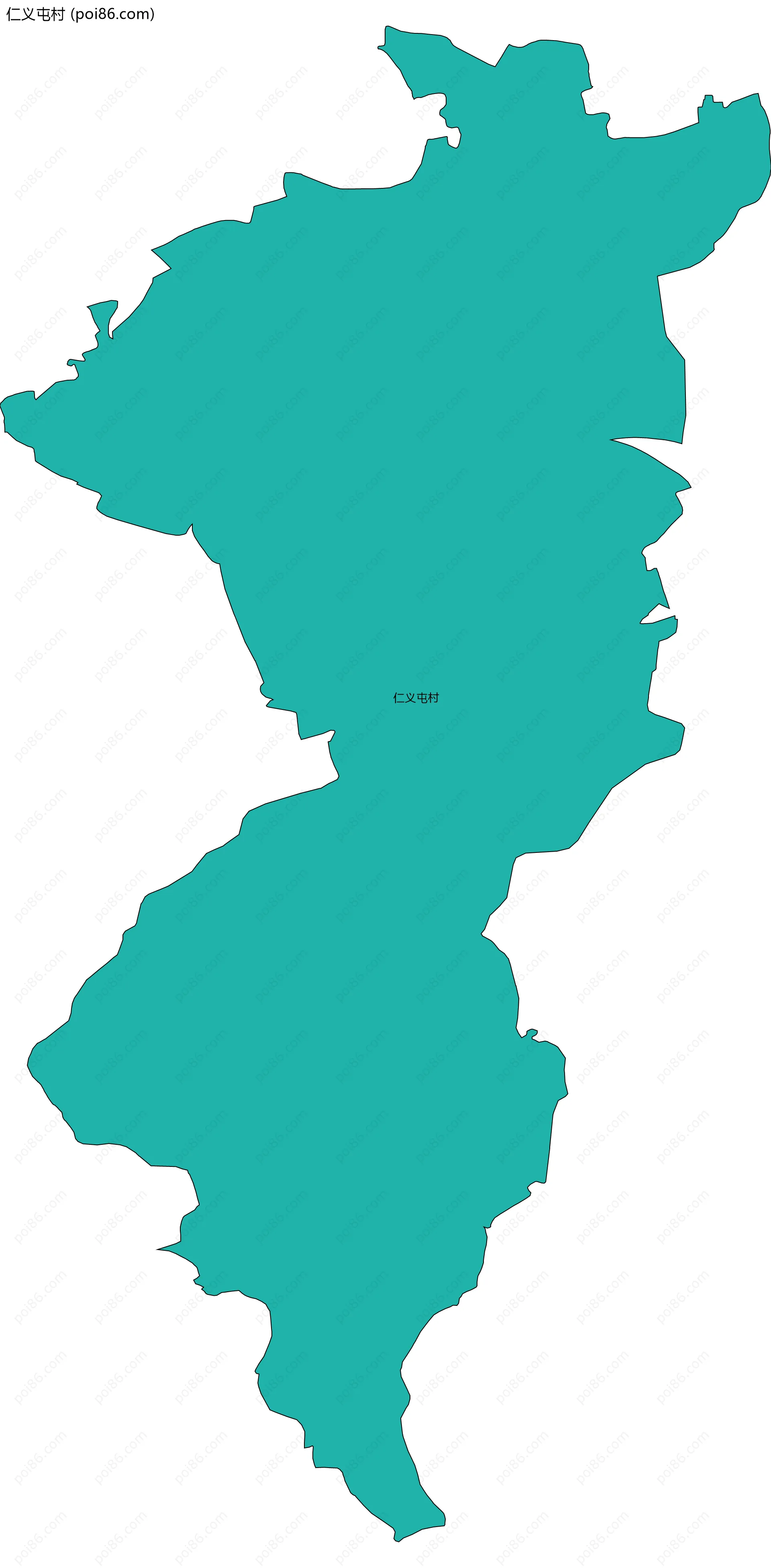 仁义屯村边界地图