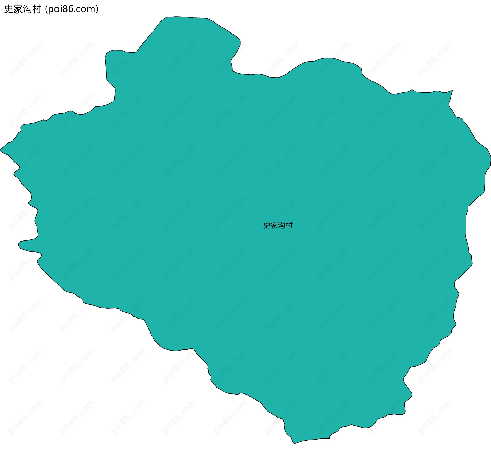 史家沟村边界地图