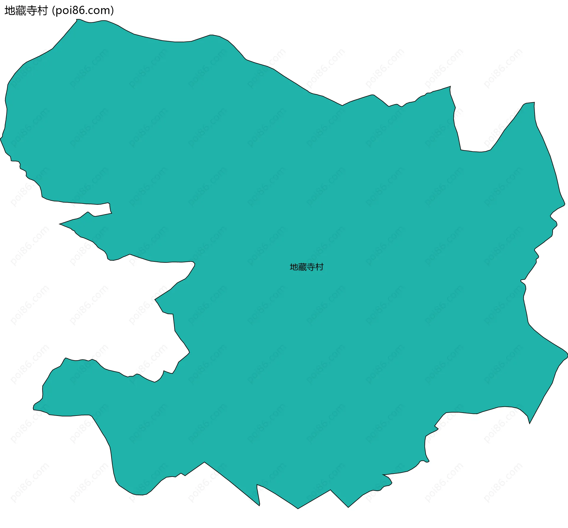 地藏寺村边界地图