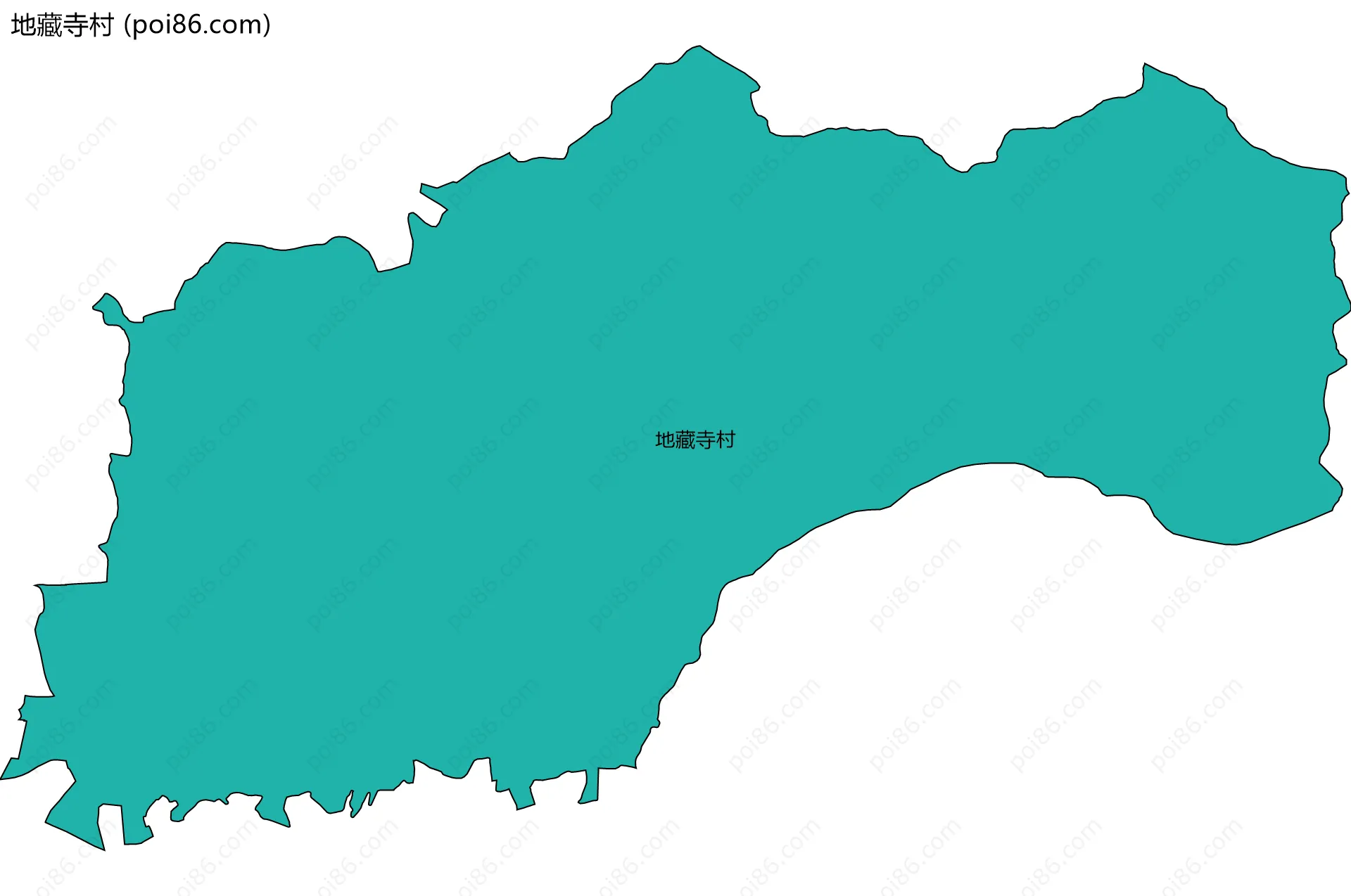 地藏寺村边界地图