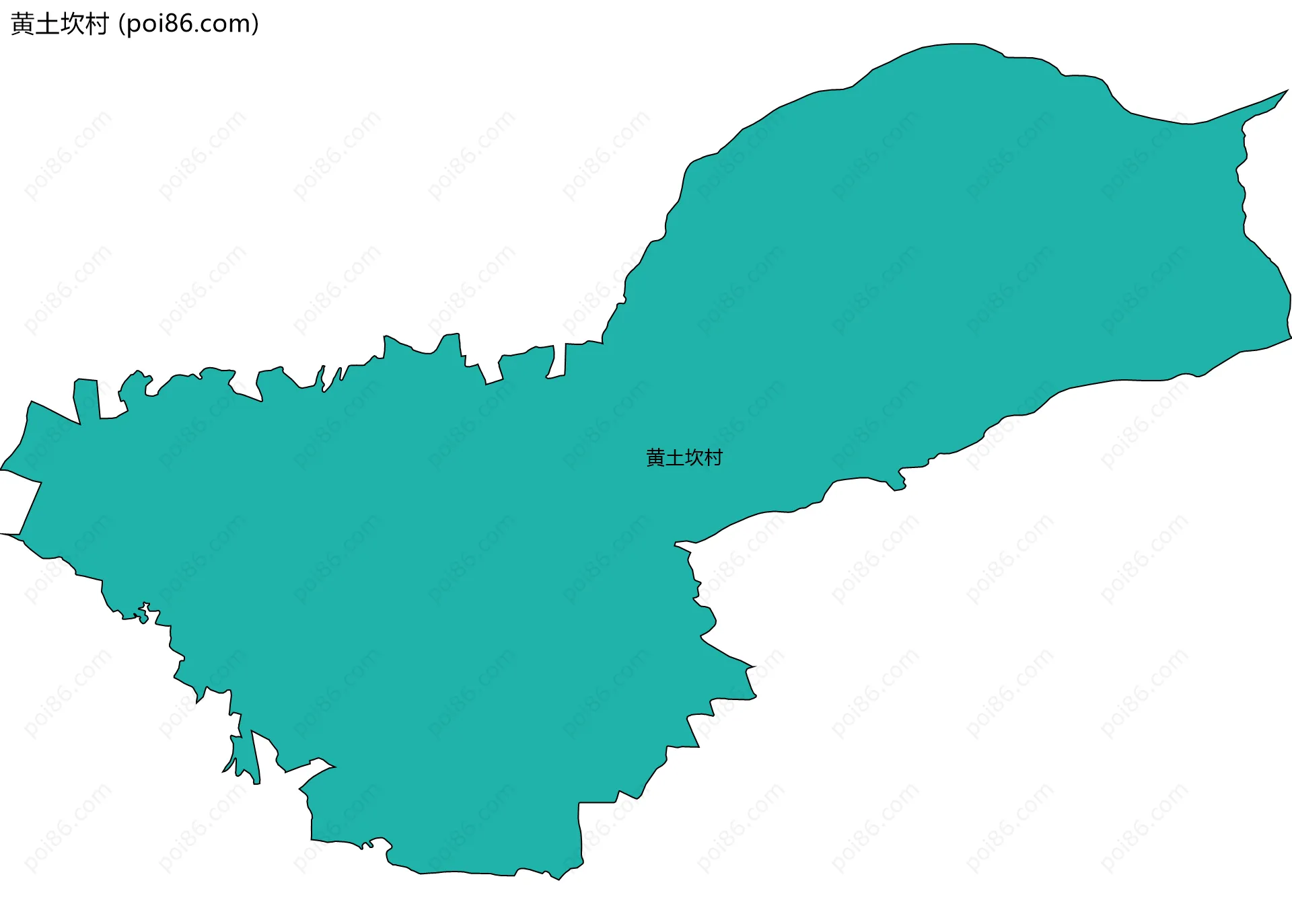 黄土坎村边界地图
