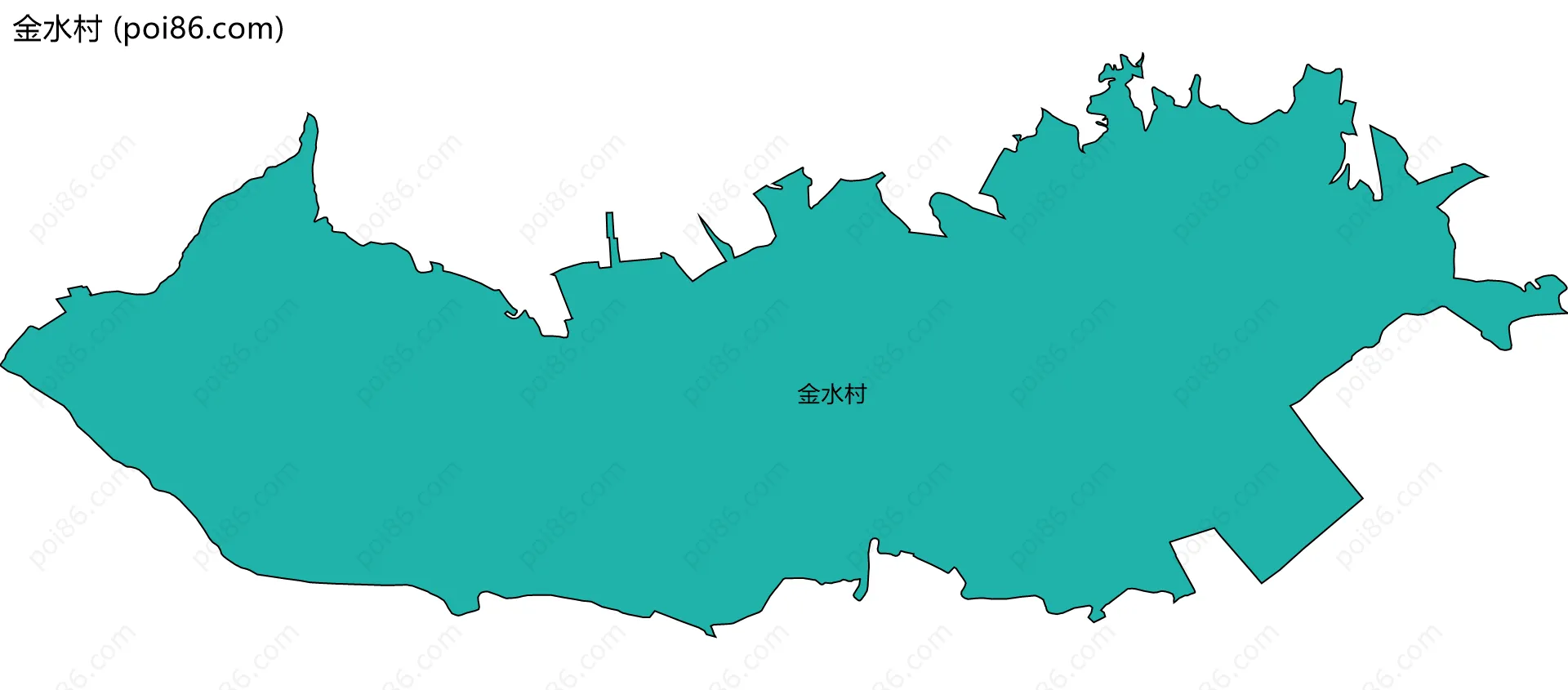 金水村边界地图