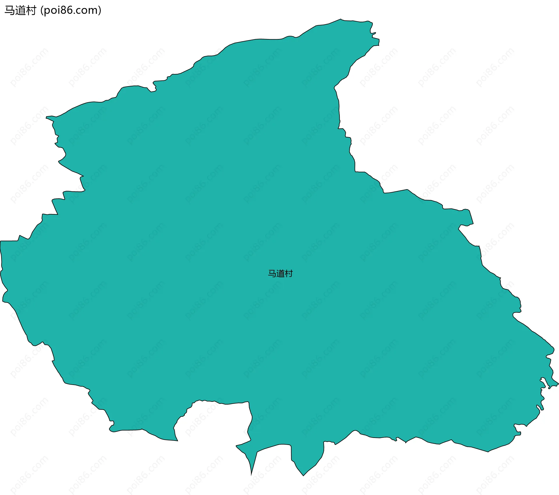 马道村边界地图