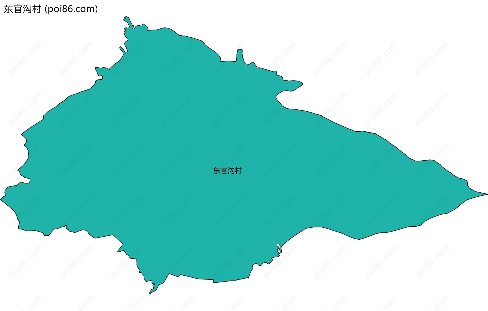 东官沟村边界地图