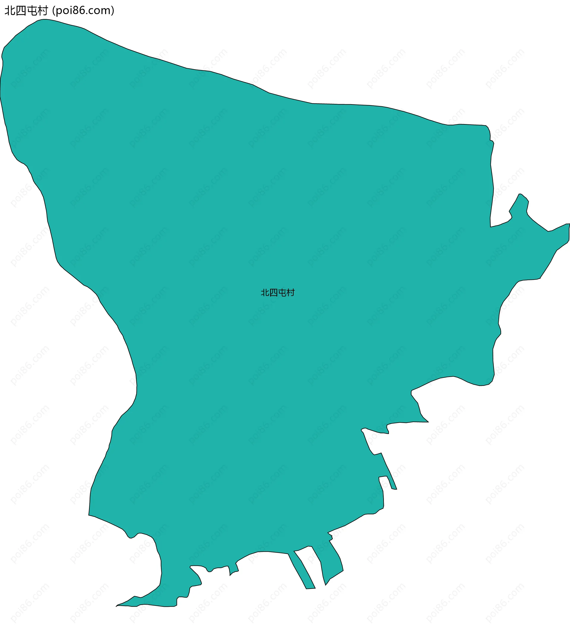 北四屯村边界地图