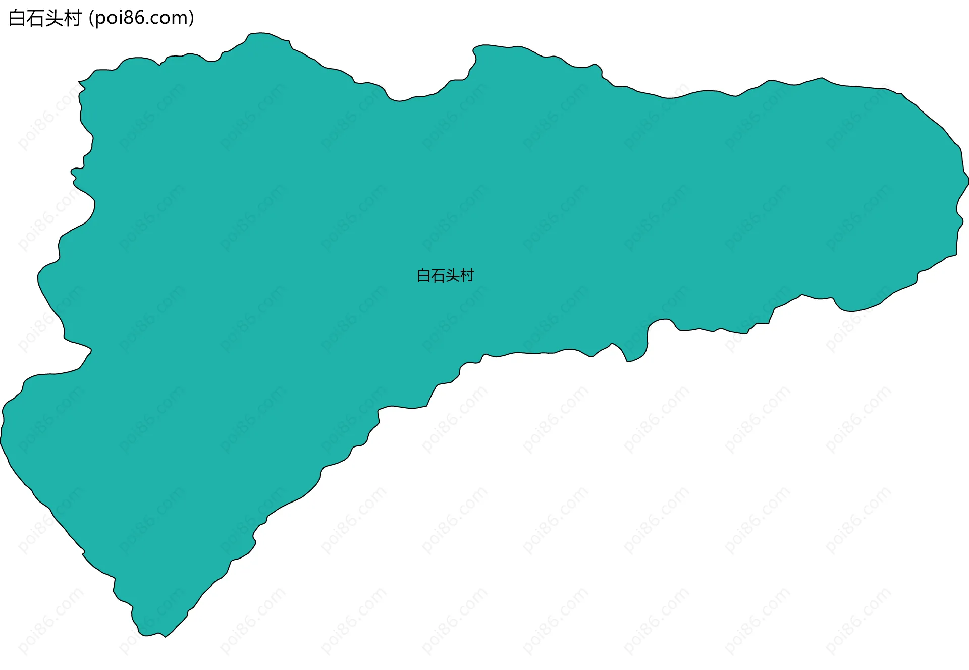 白石头村边界地图