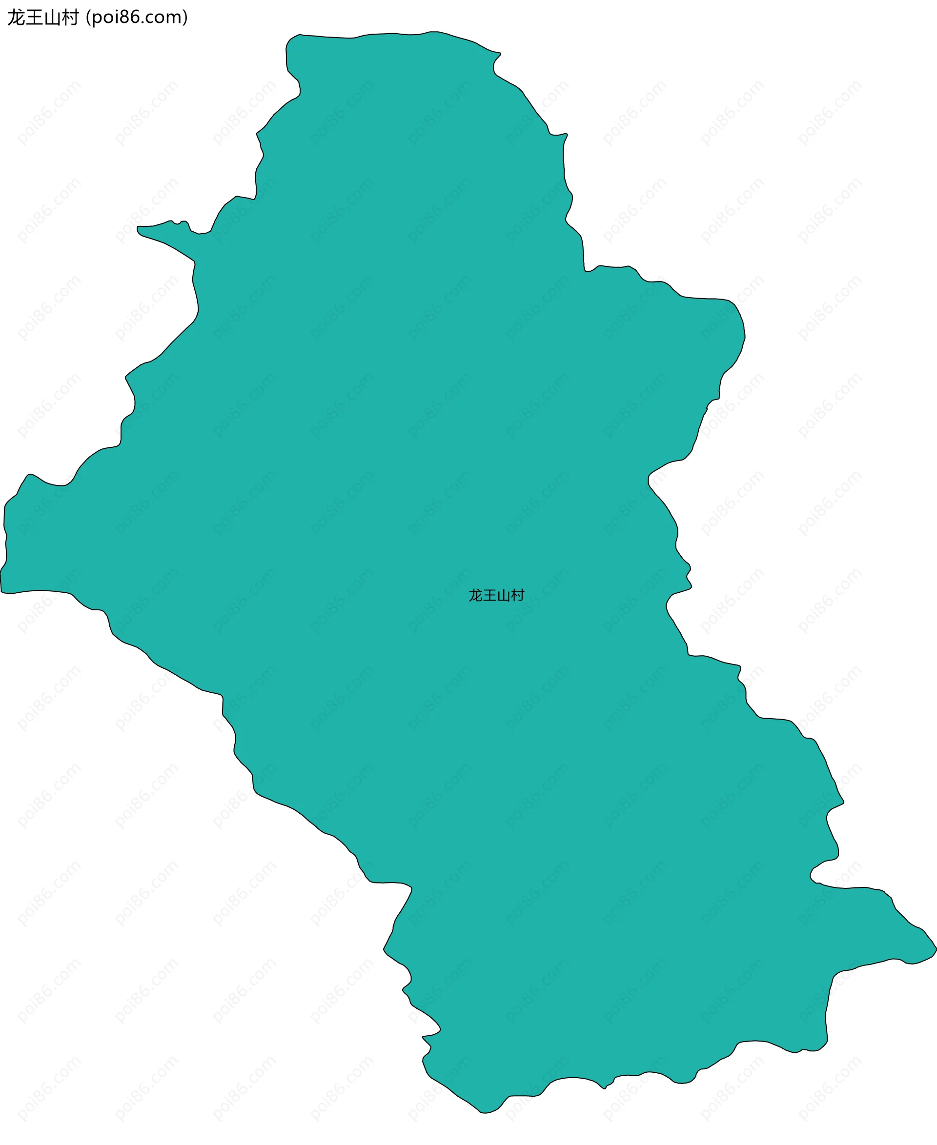 龙王山村边界地图