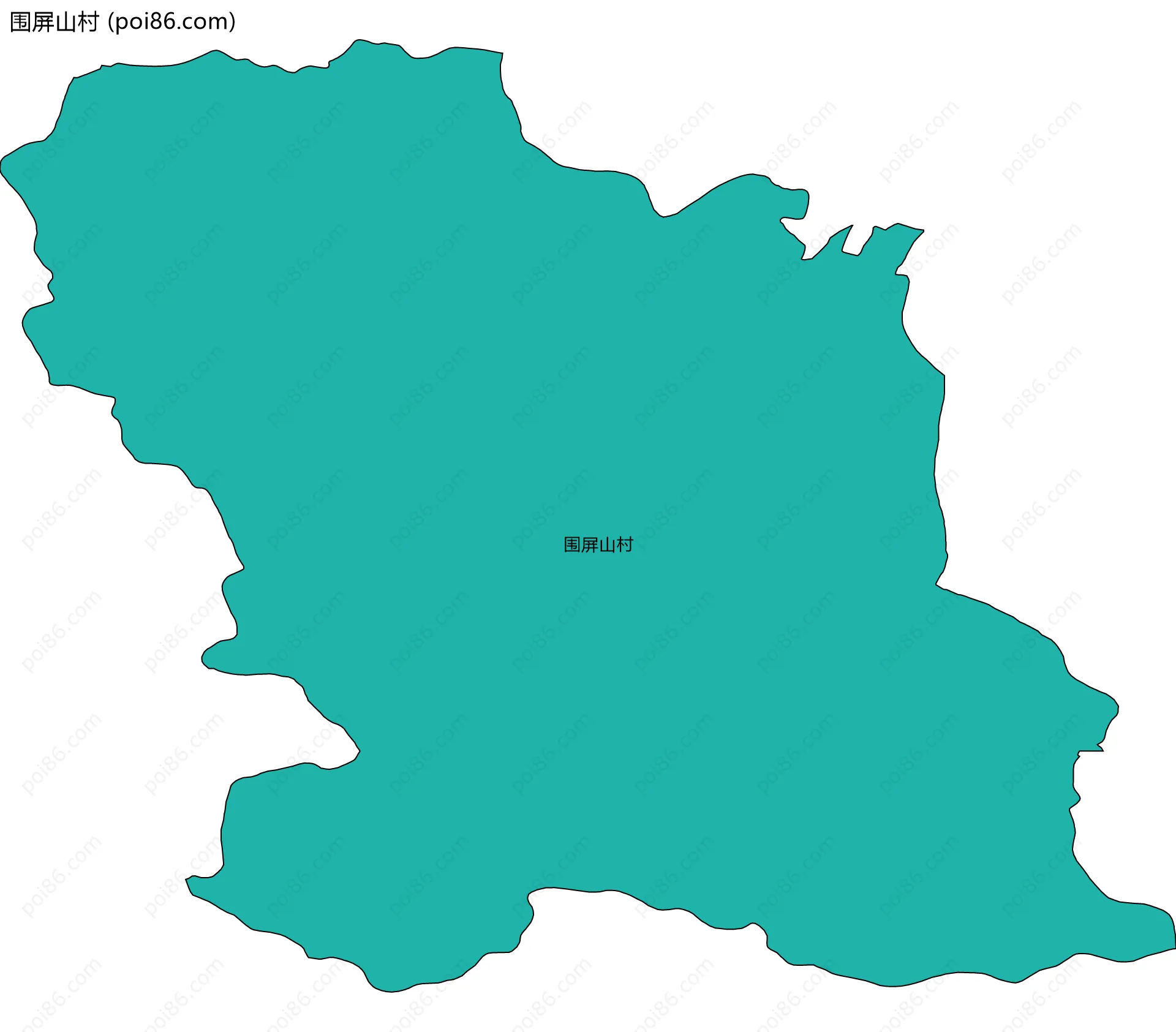 围屏山村边界地图