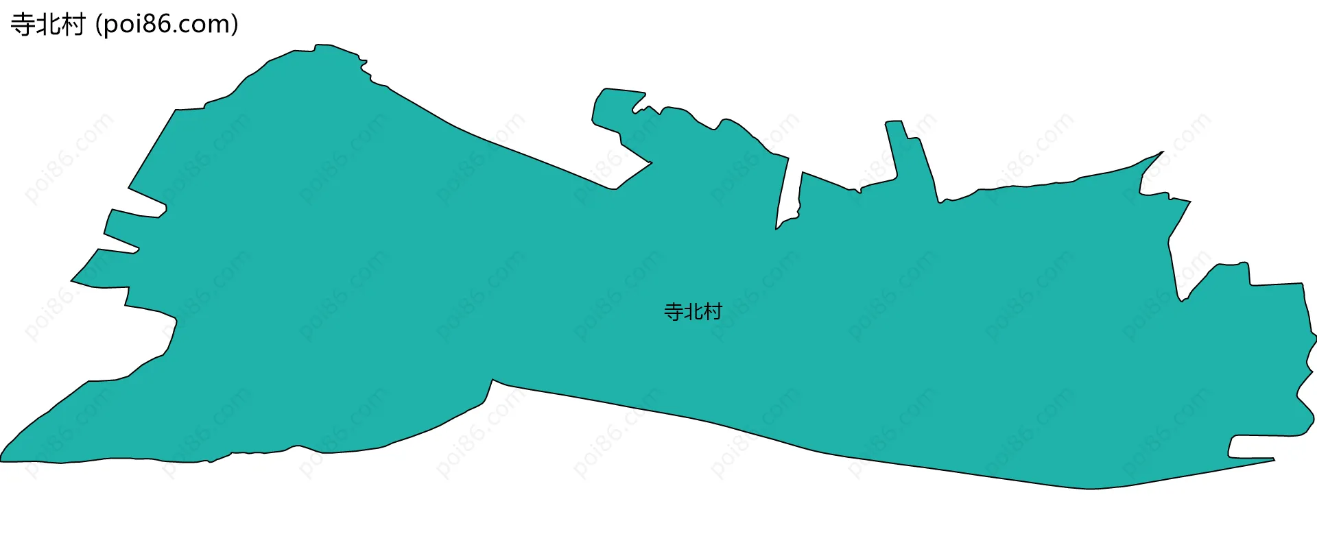 寺北村边界地图