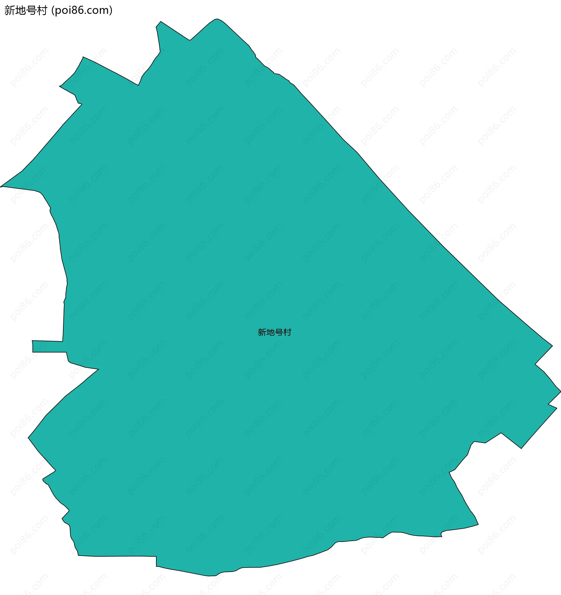 新地号村边界地图