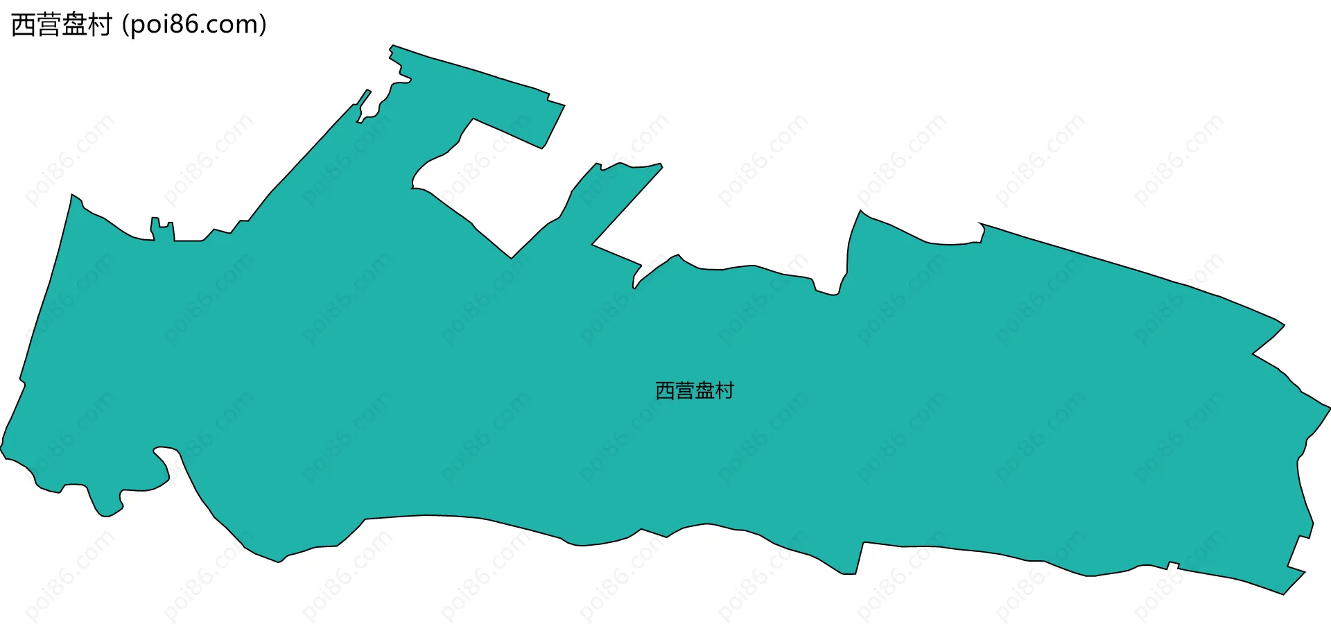 西营盘村边界地图