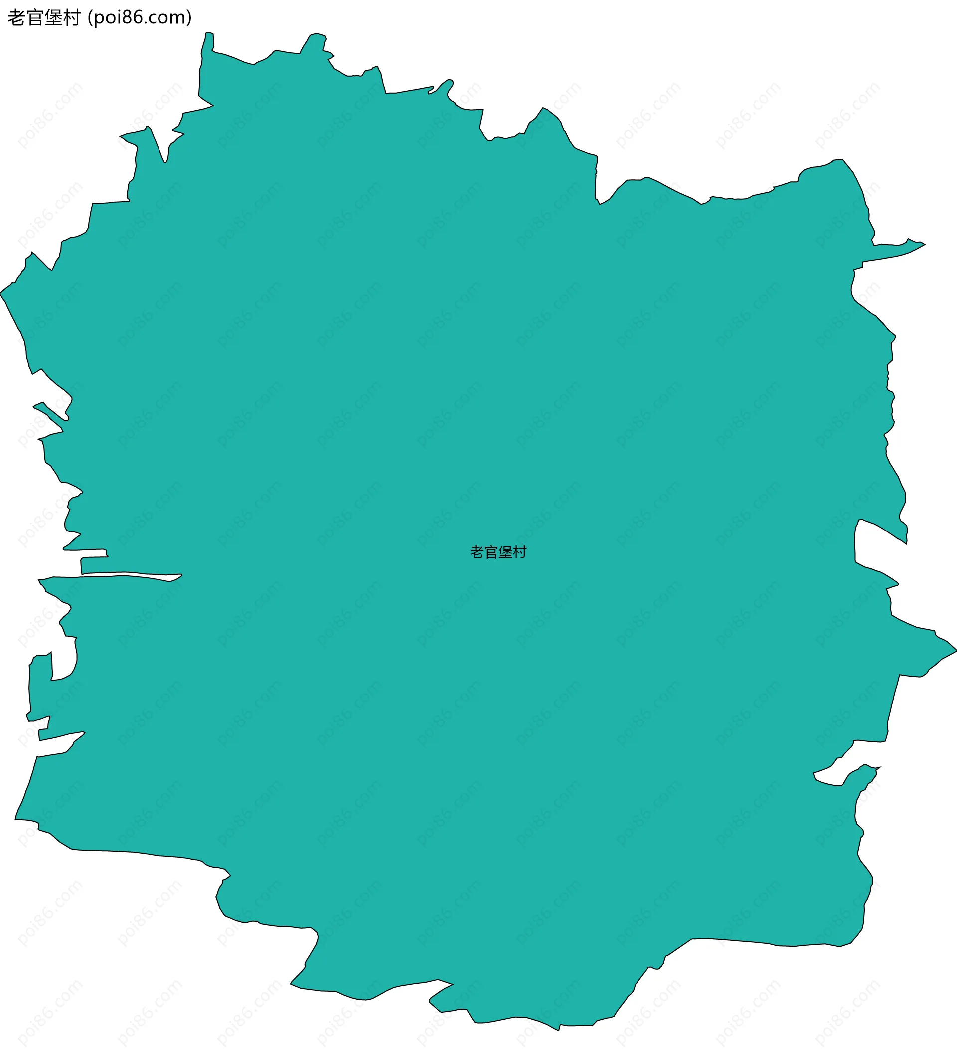 老官堡村边界地图