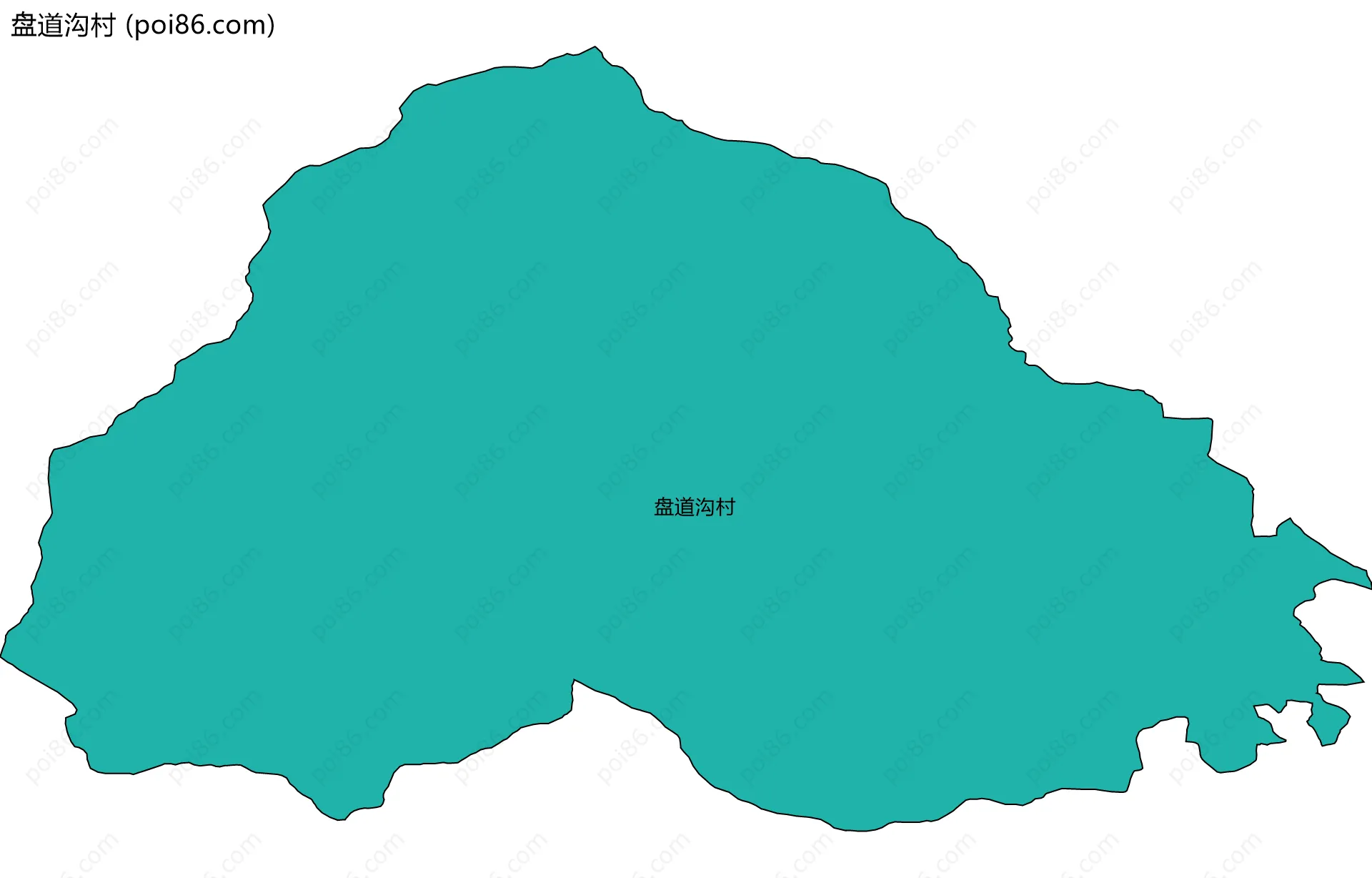 盘道沟村边界地图