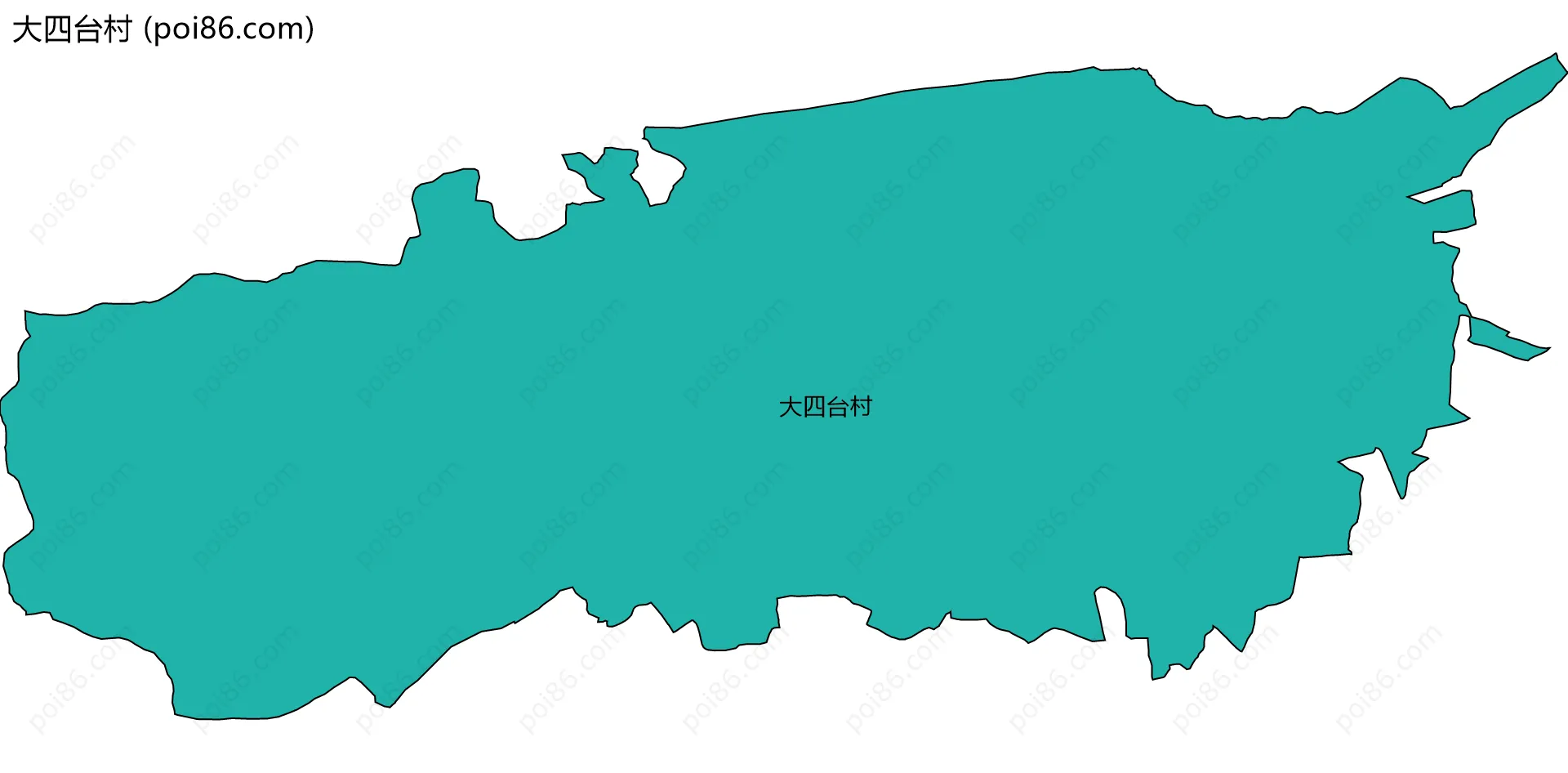 大四台村边界地图