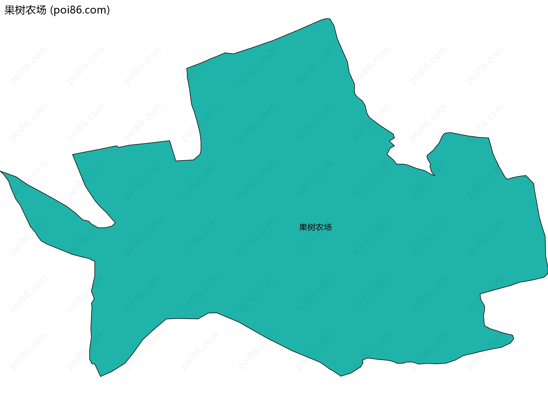 果树农场边界地图
