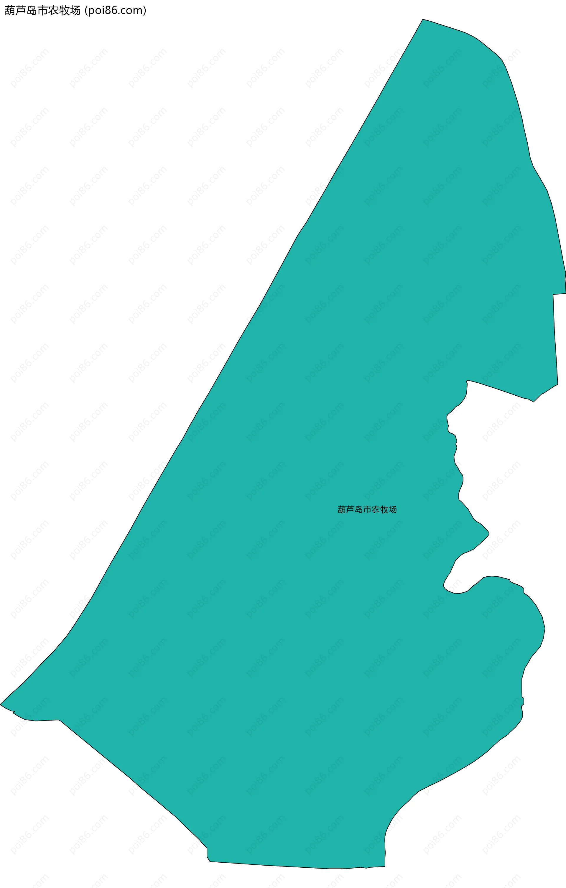 葫芦岛市农牧场边界地图