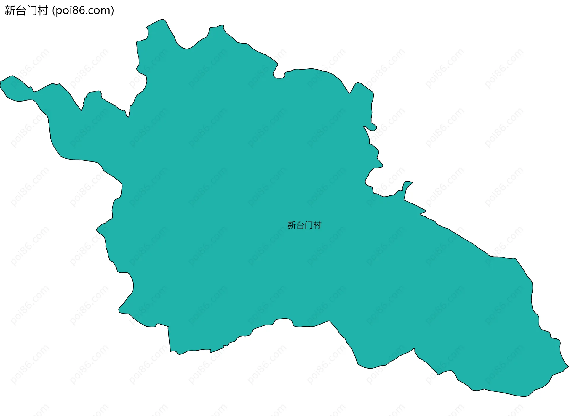 新台门村边界地图