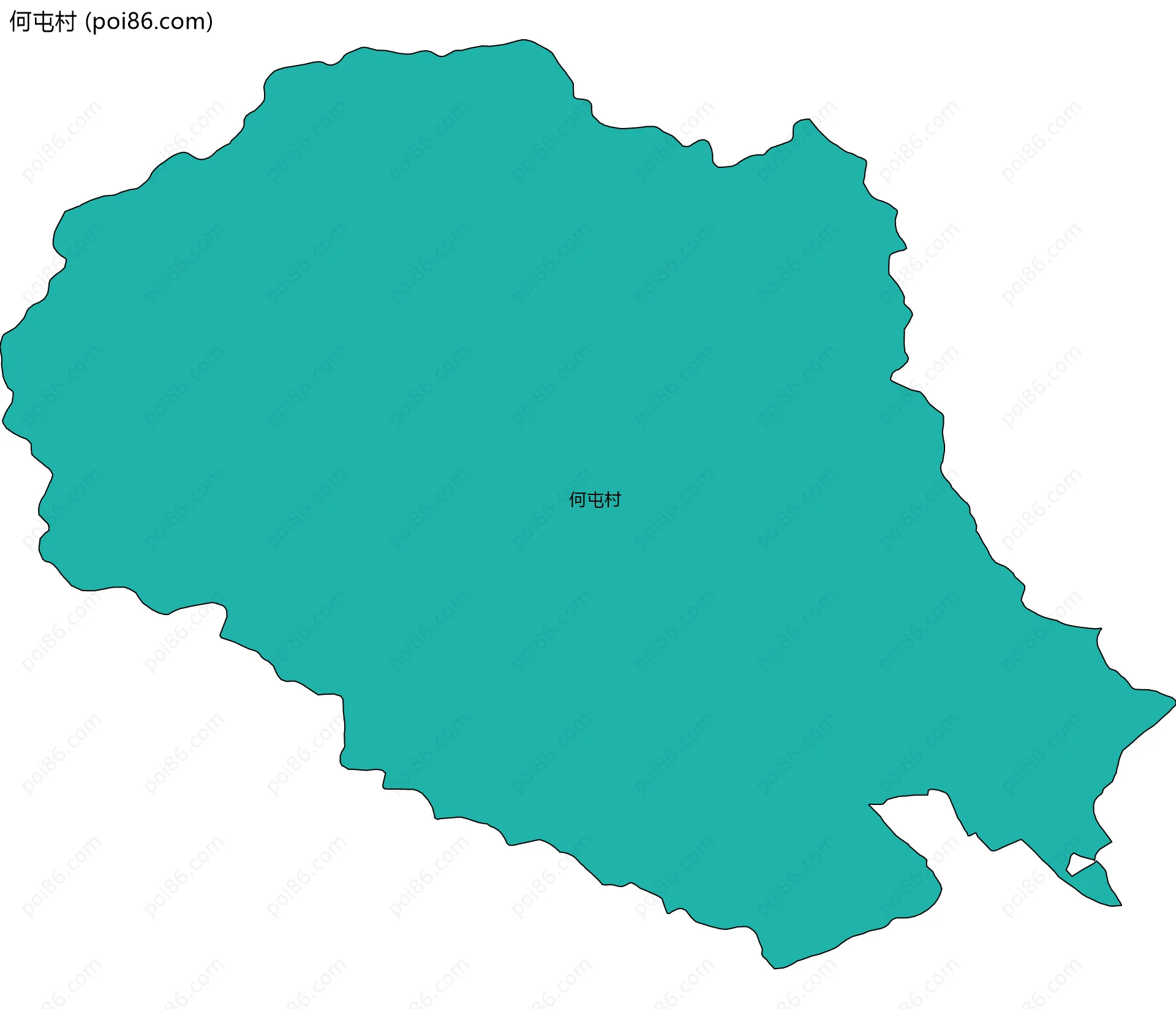 何屯村边界地图