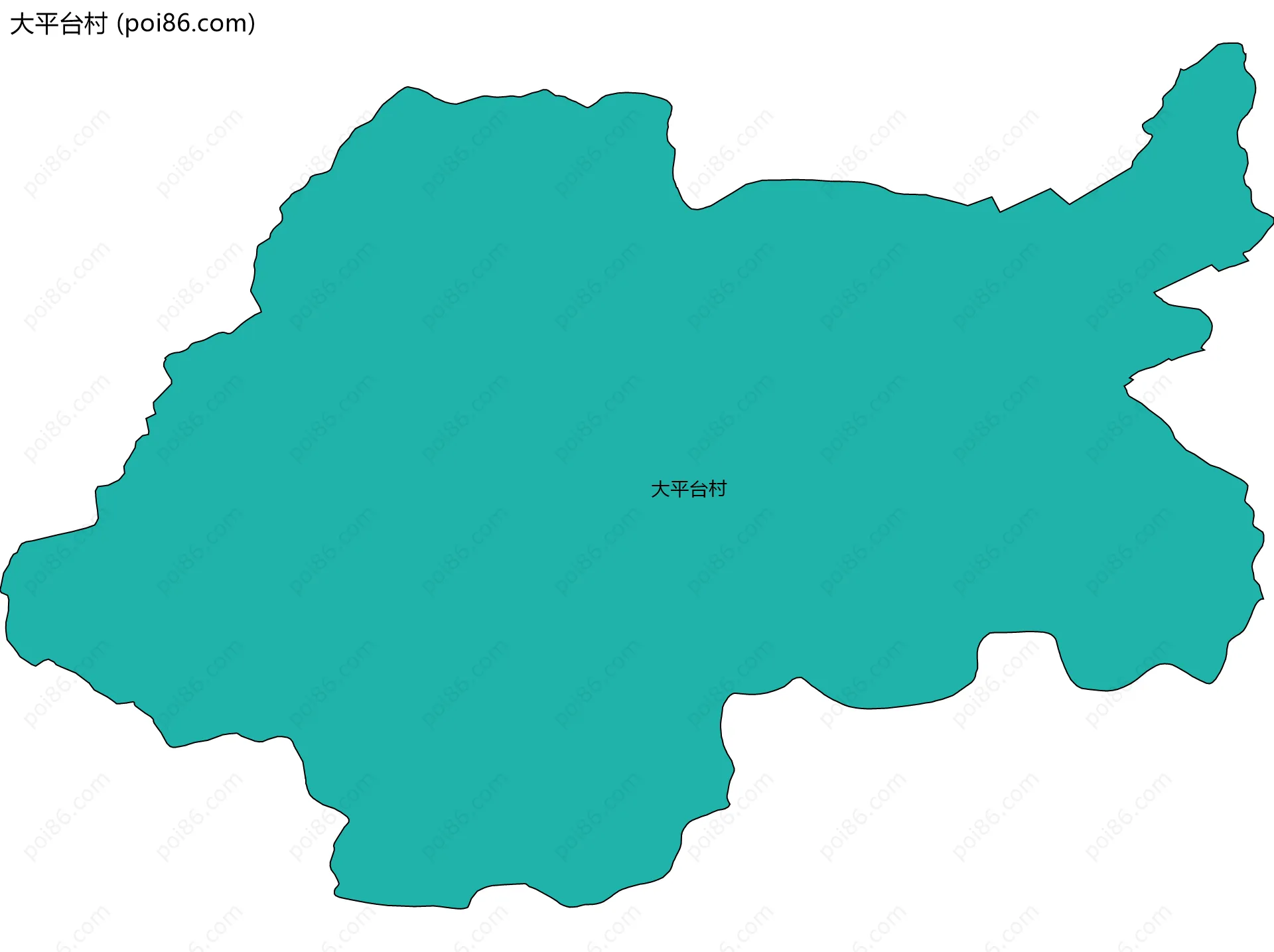 大平台村边界地图