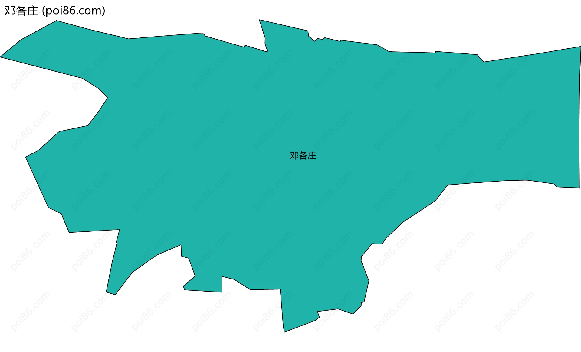 邓各庄边界地图