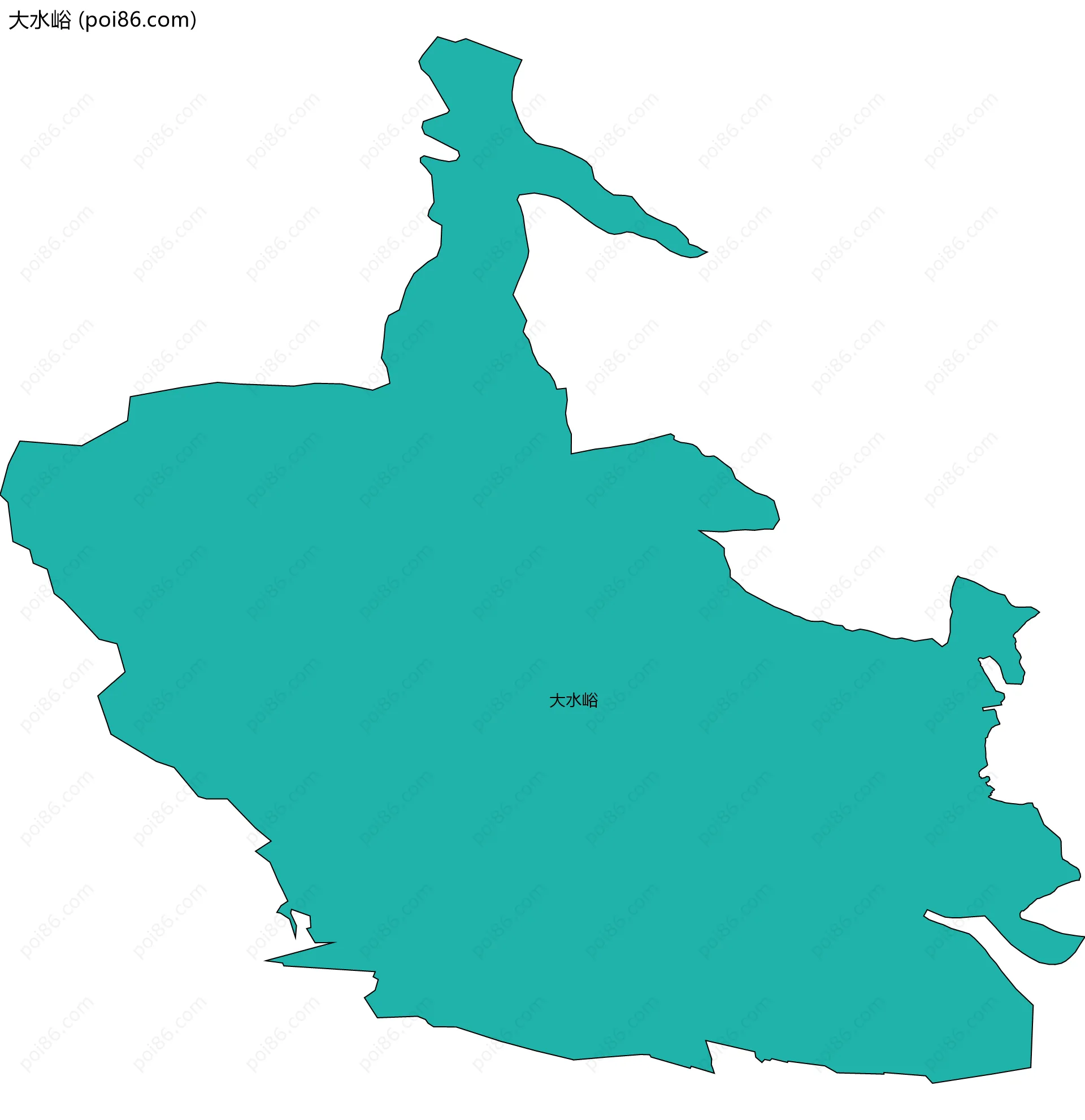 大水峪边界地图