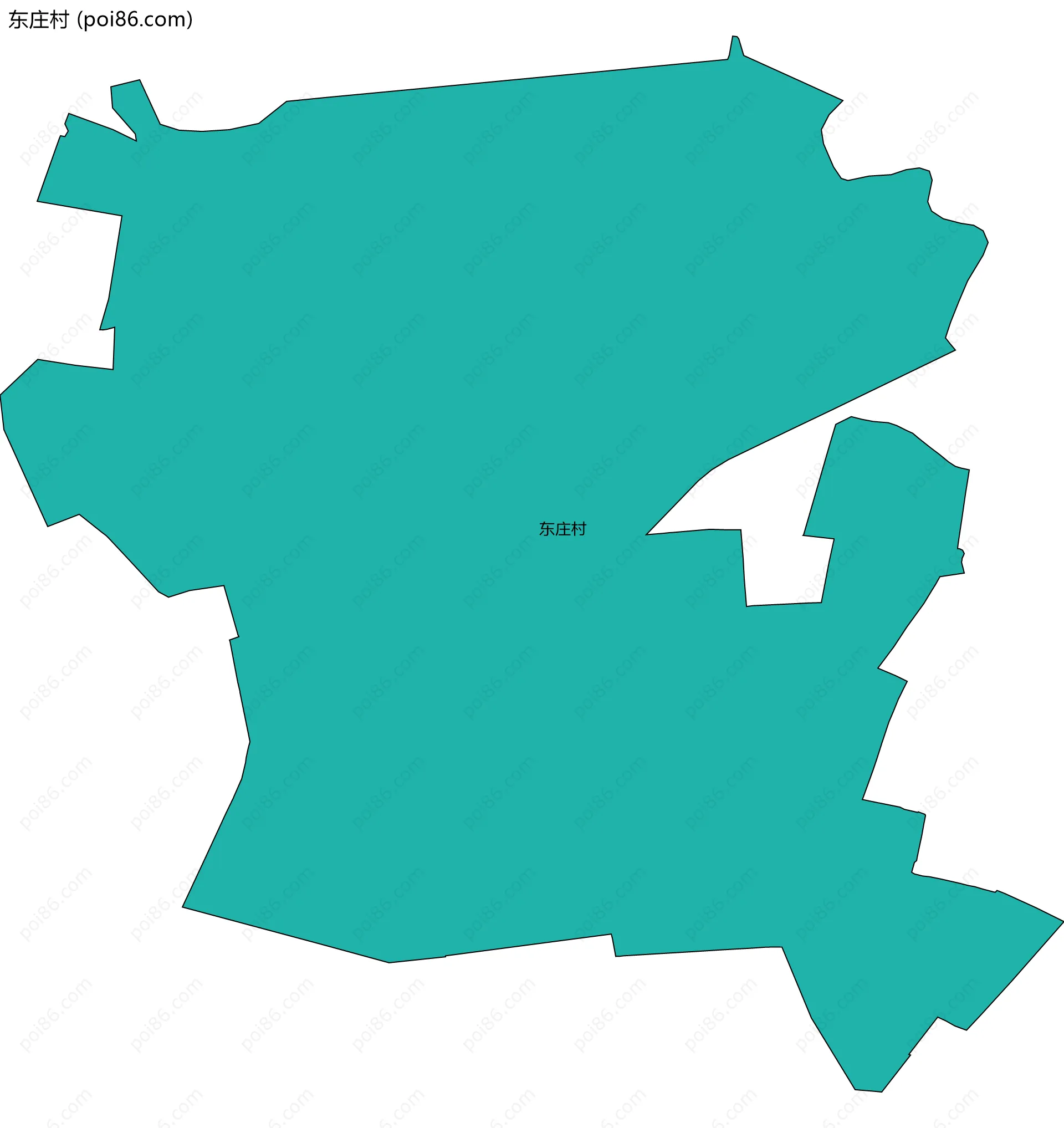 东庄村边界地图