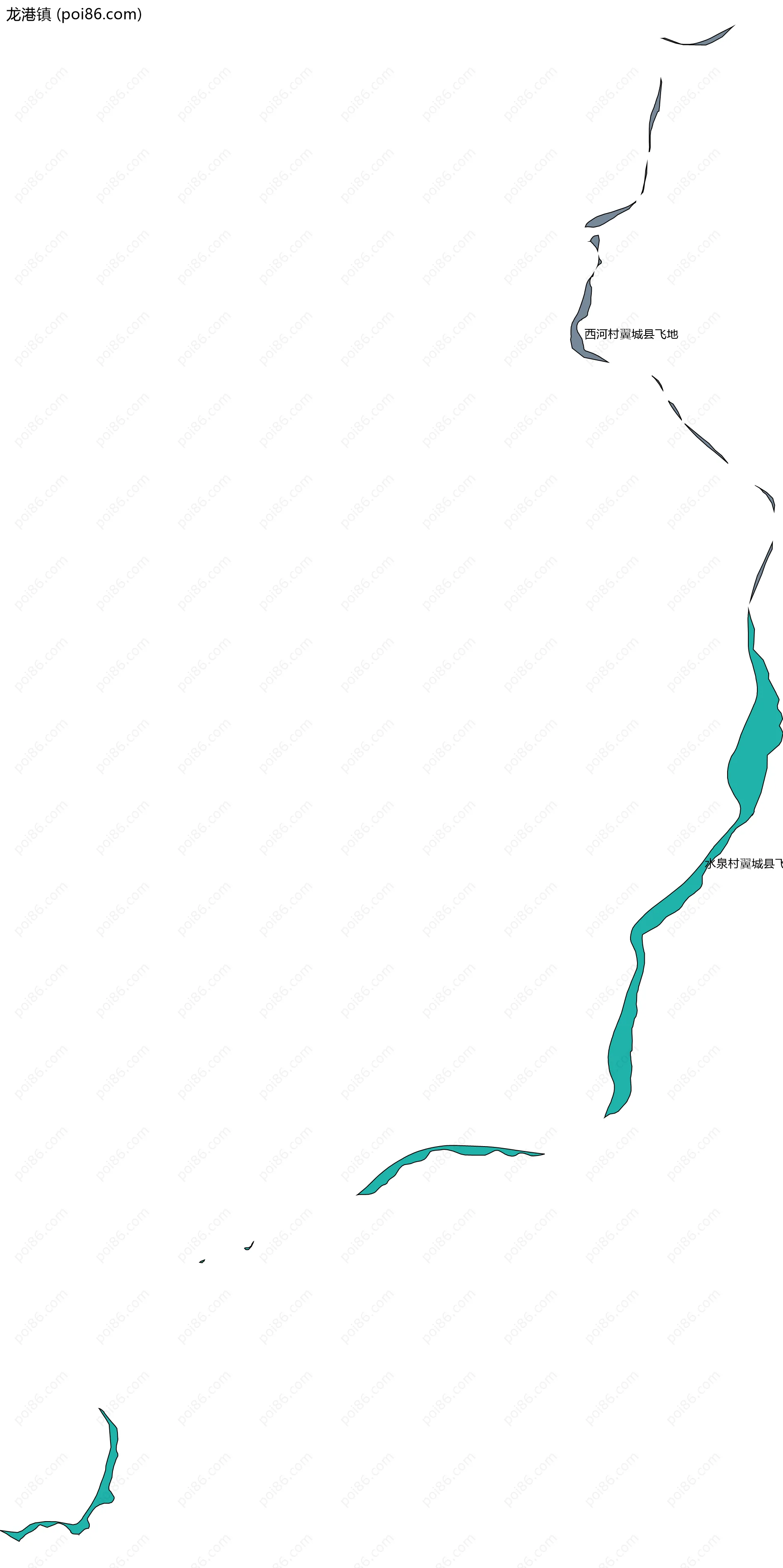 龙港镇边界地图(五级行政区划)