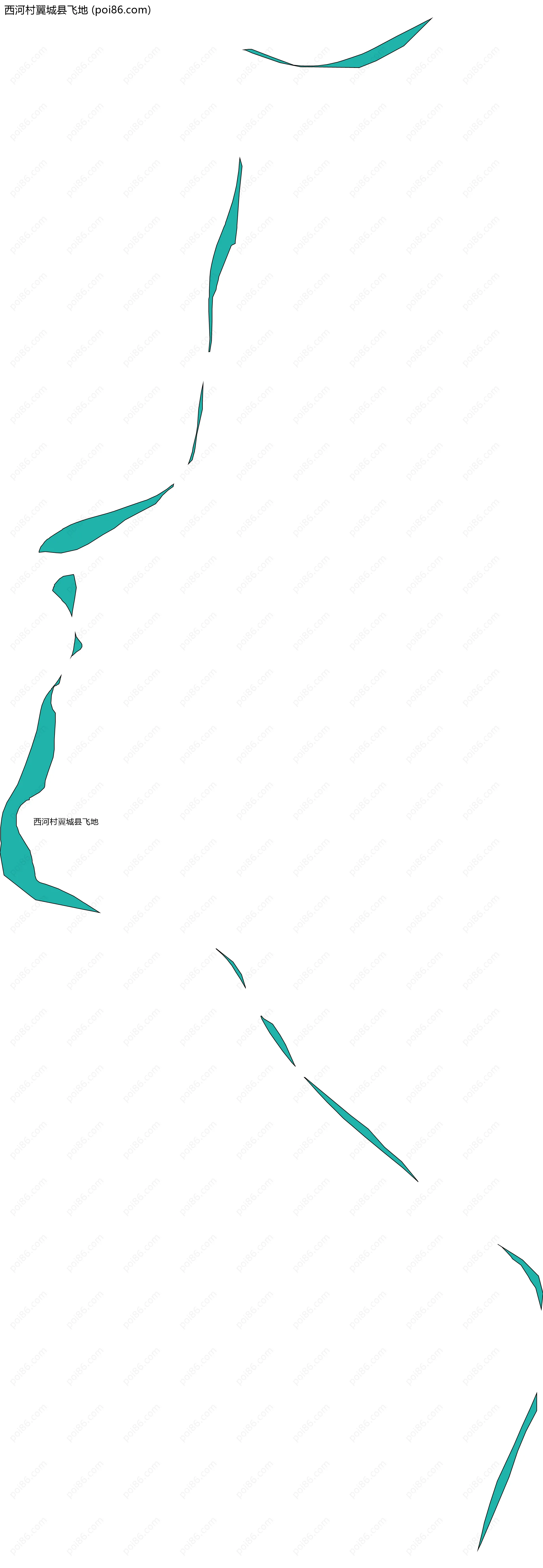 西河村翼城县飞地边界地图