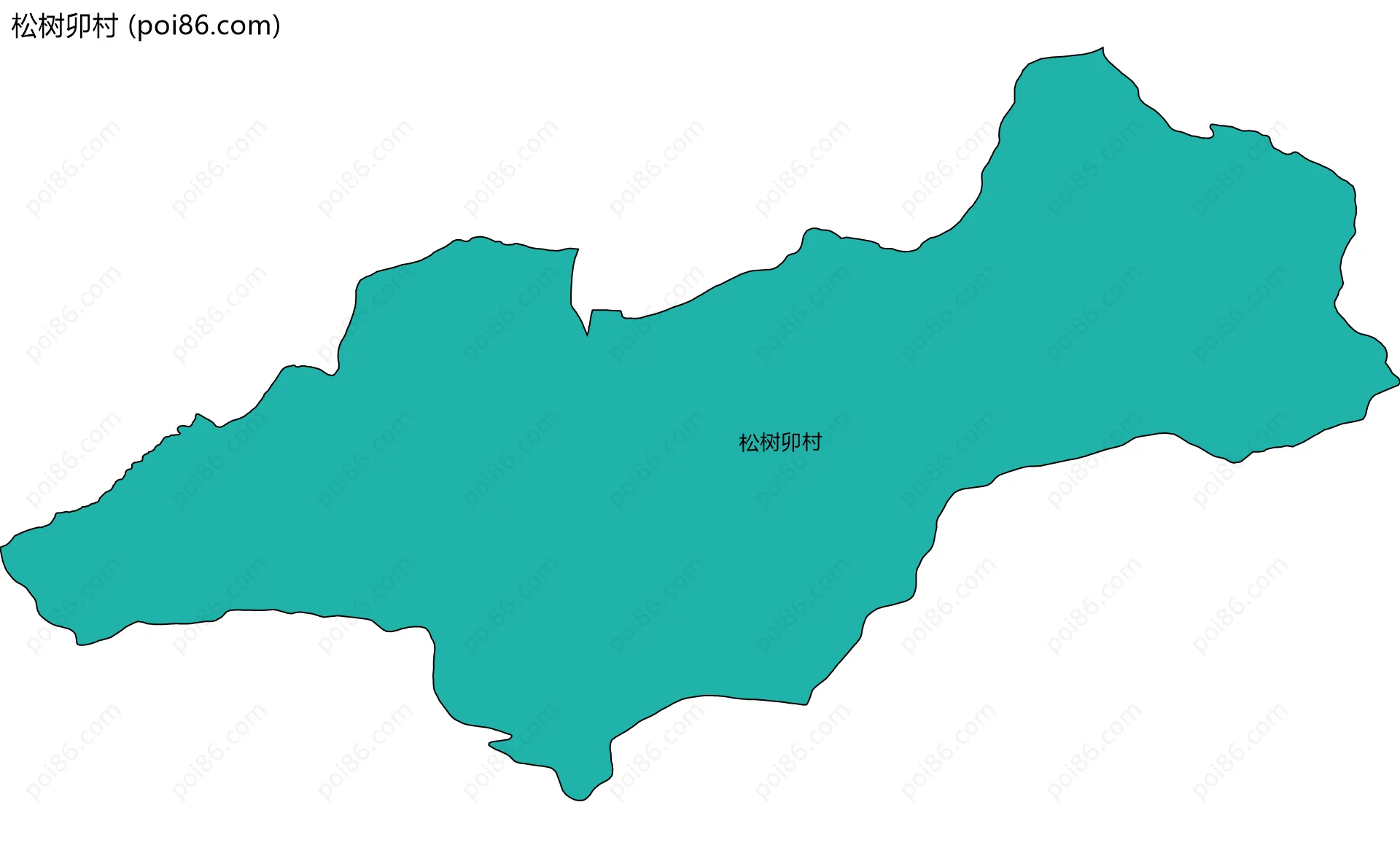 松树卯村边界地图