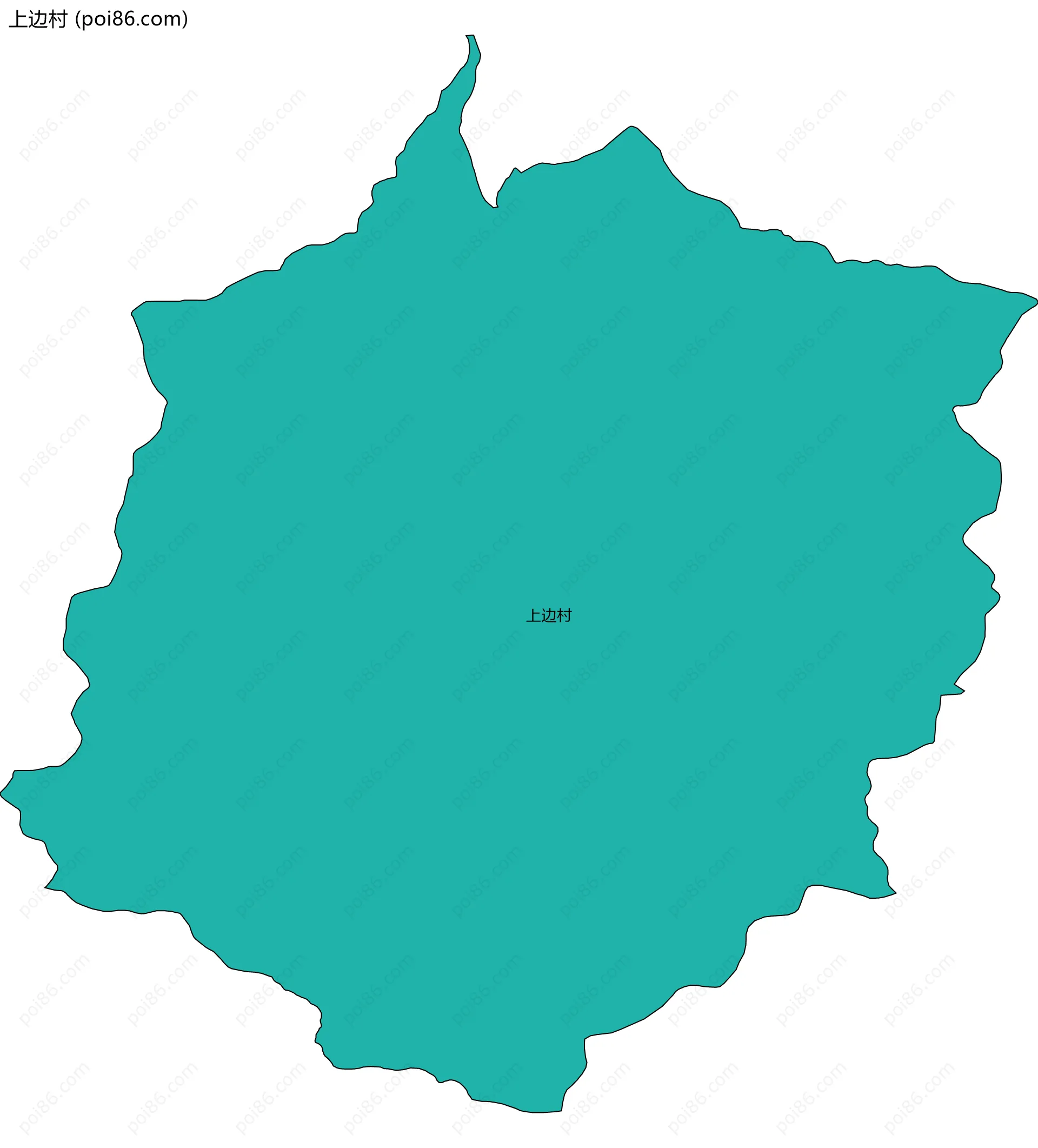 上边村边界地图