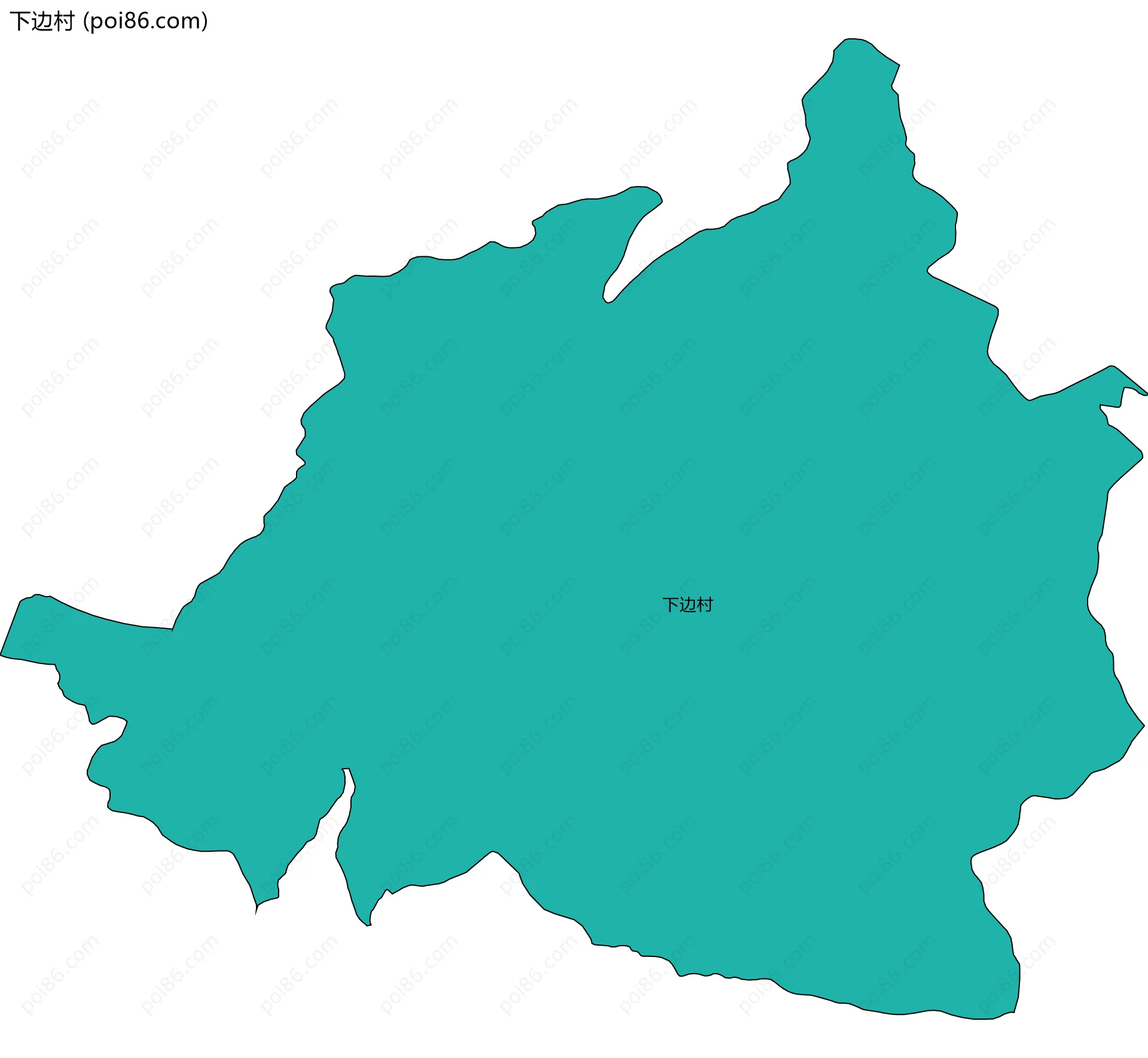 下边村边界地图