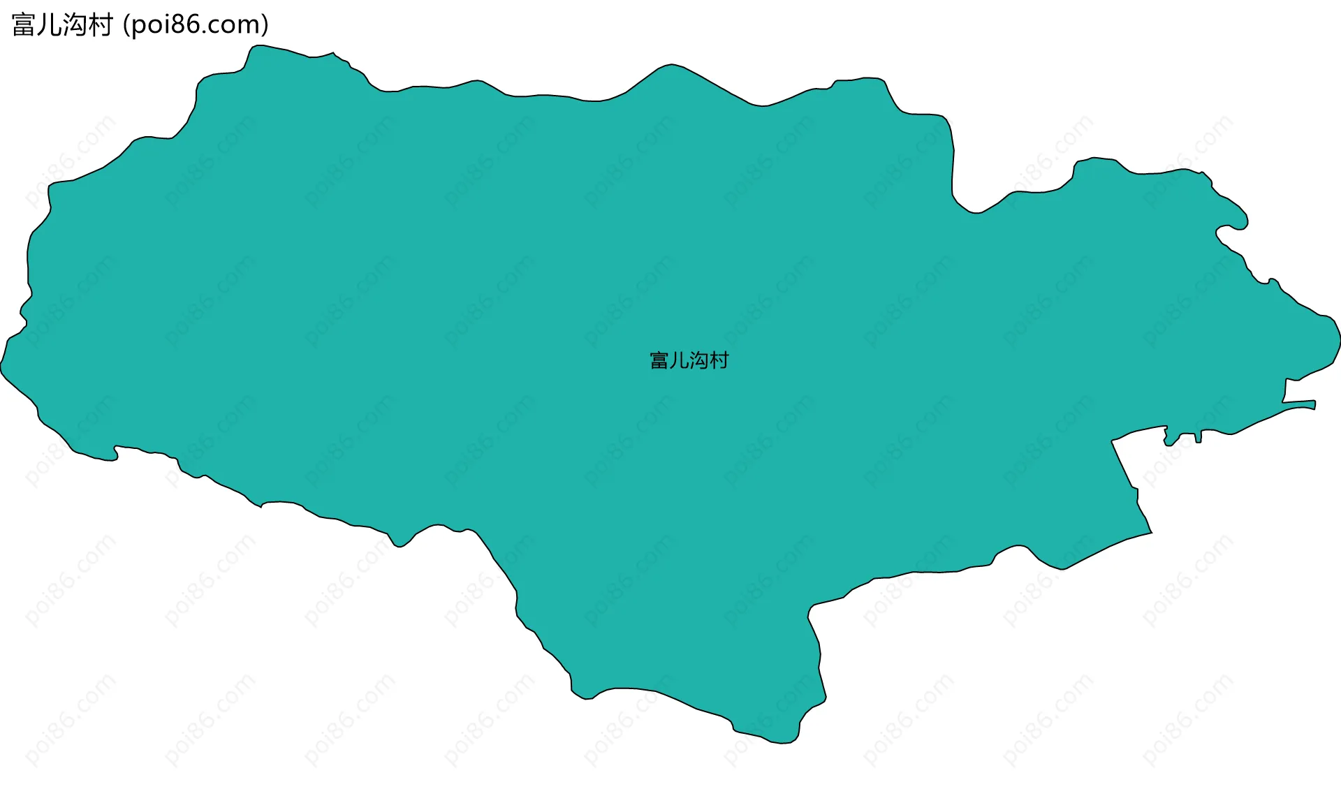 富儿沟村边界地图