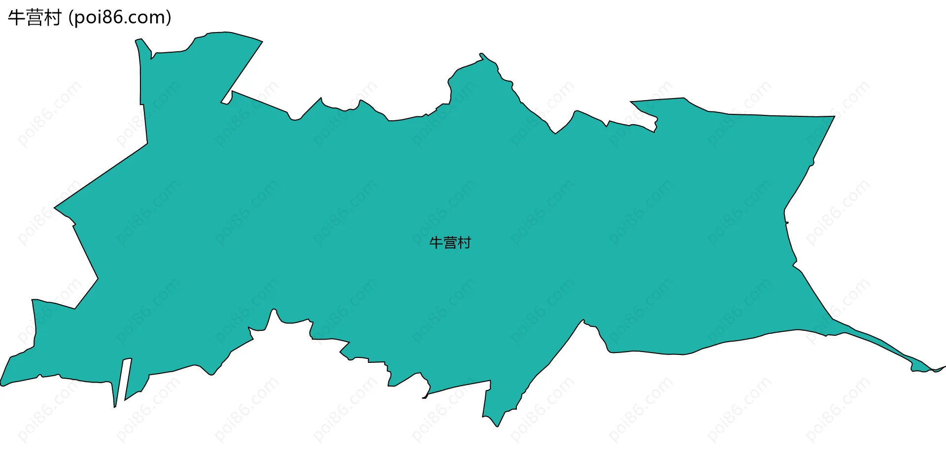 牛营村边界地图