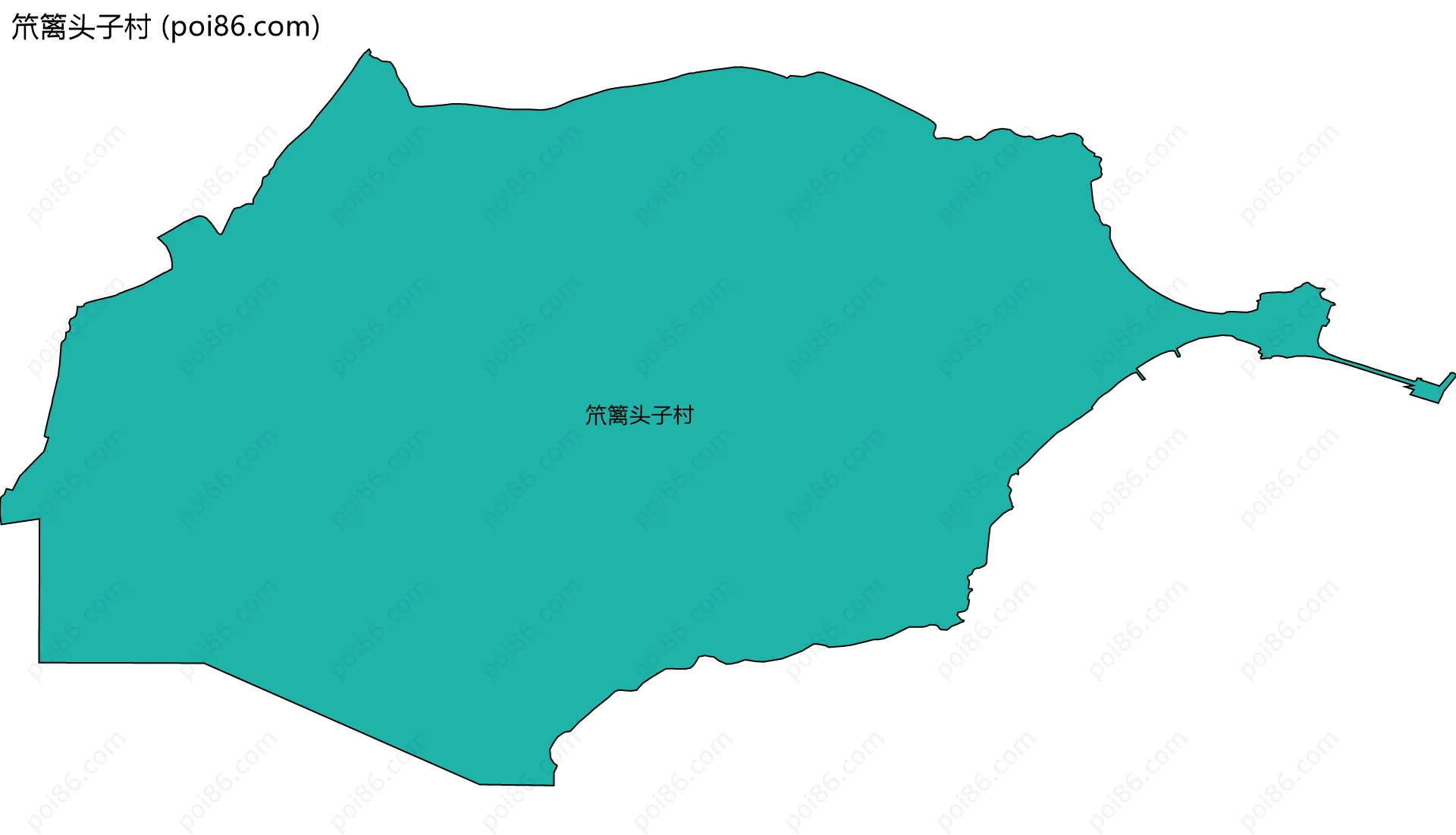 笊篱头子村边界地图