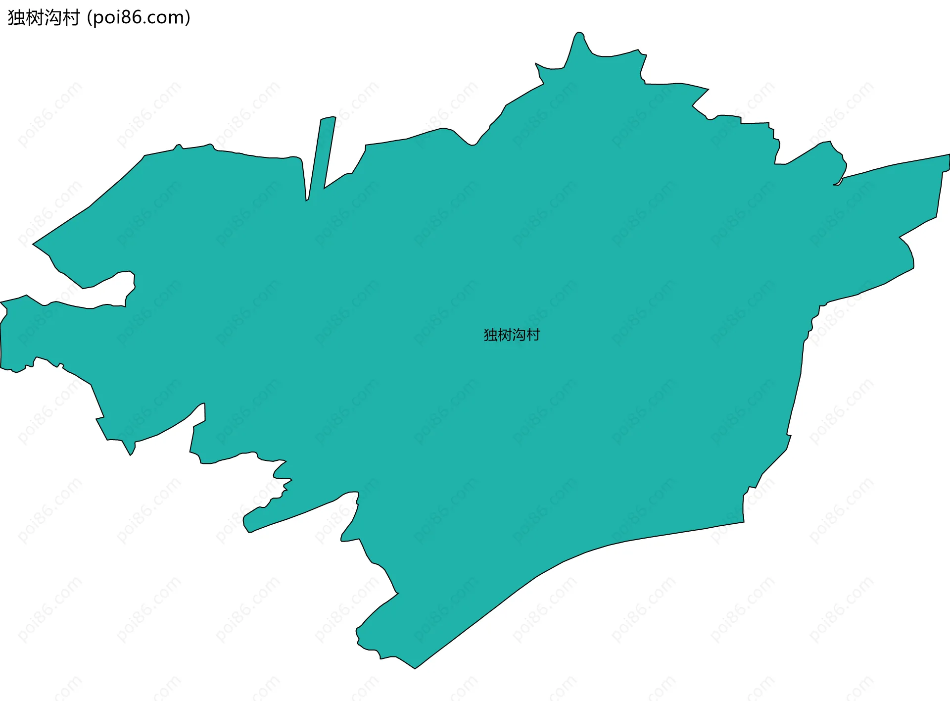 独树沟村边界地图