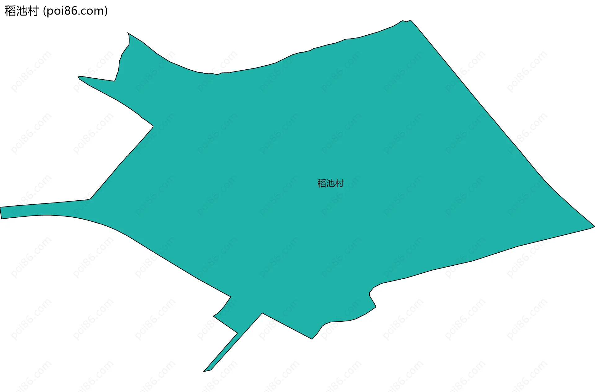 稻池村边界地图